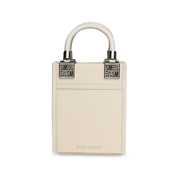 BWEALTH Three-dimensional Leather Crossbody Small Bag-Off-White