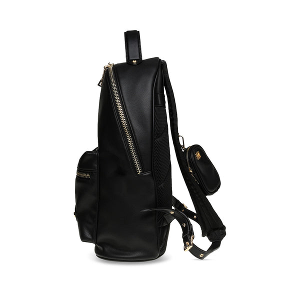 BOBIE Leather Black Gold Backpack - Black