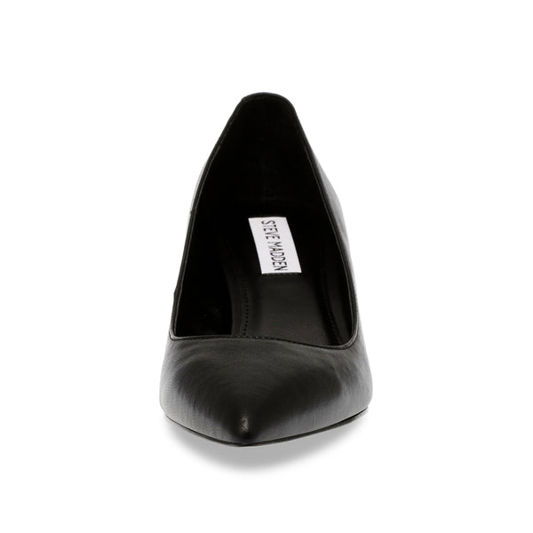 BAYLEIGH Pointed Toe Block Heels - Black