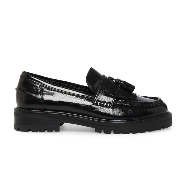 MINKA Tassel Leather Loafers - Black