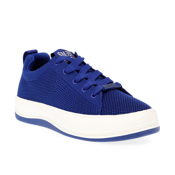 RENEW-E Breathable Fabric Platform Casual Shoes-Blue