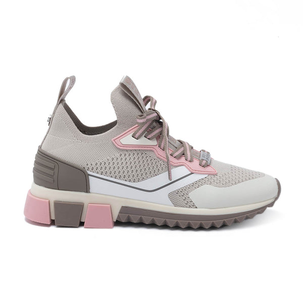 DECORE breathable mesh lace-up casual shoes - dusty pink