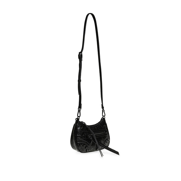 BVILMA Crocodile Leather Shoulder Bag - Black – Steve Madden Taiwan