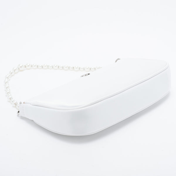 BFLEUR-P 素面珍珠手提包-白色