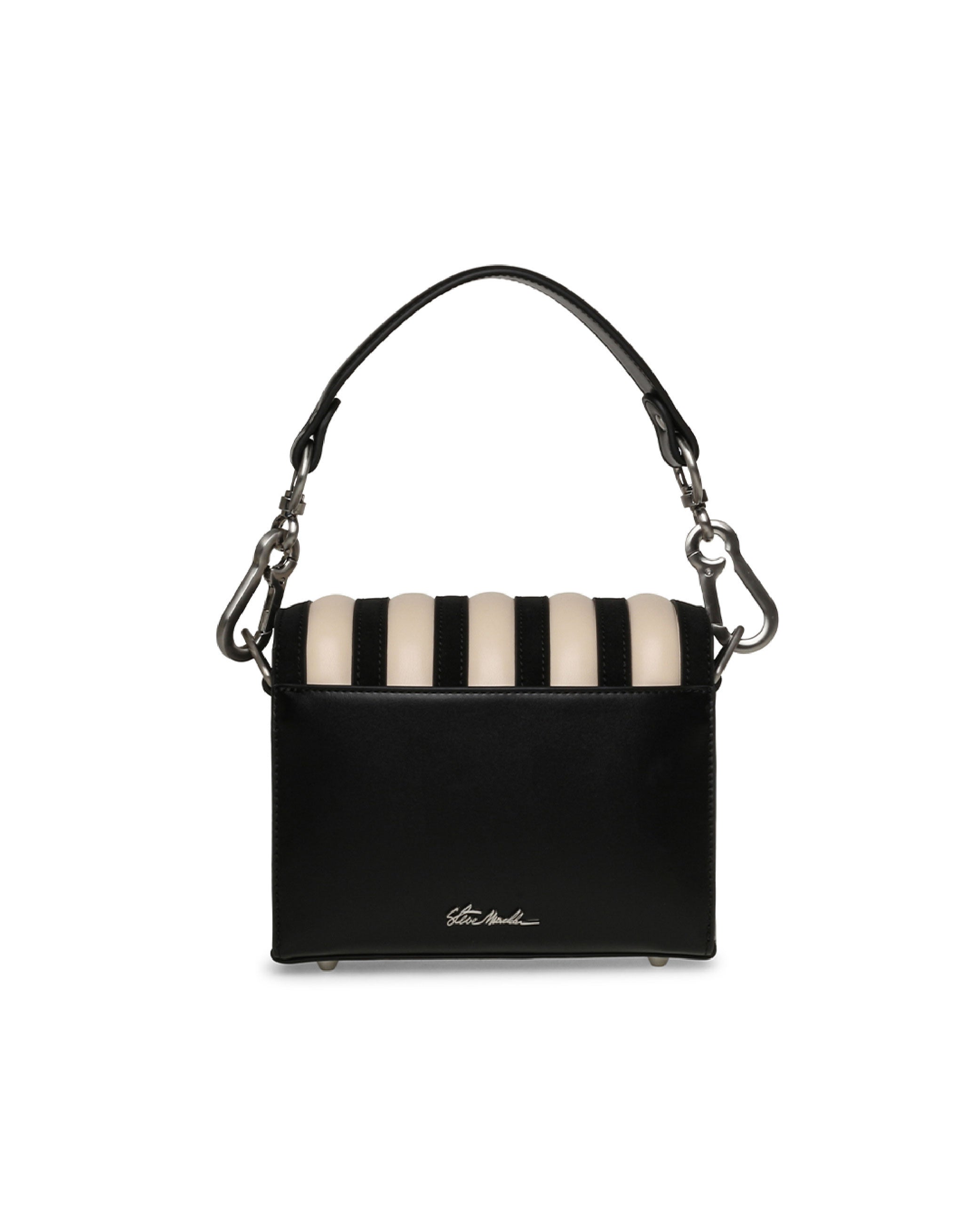 BHOSTS 經典條文翻蓋肩背包-黑色