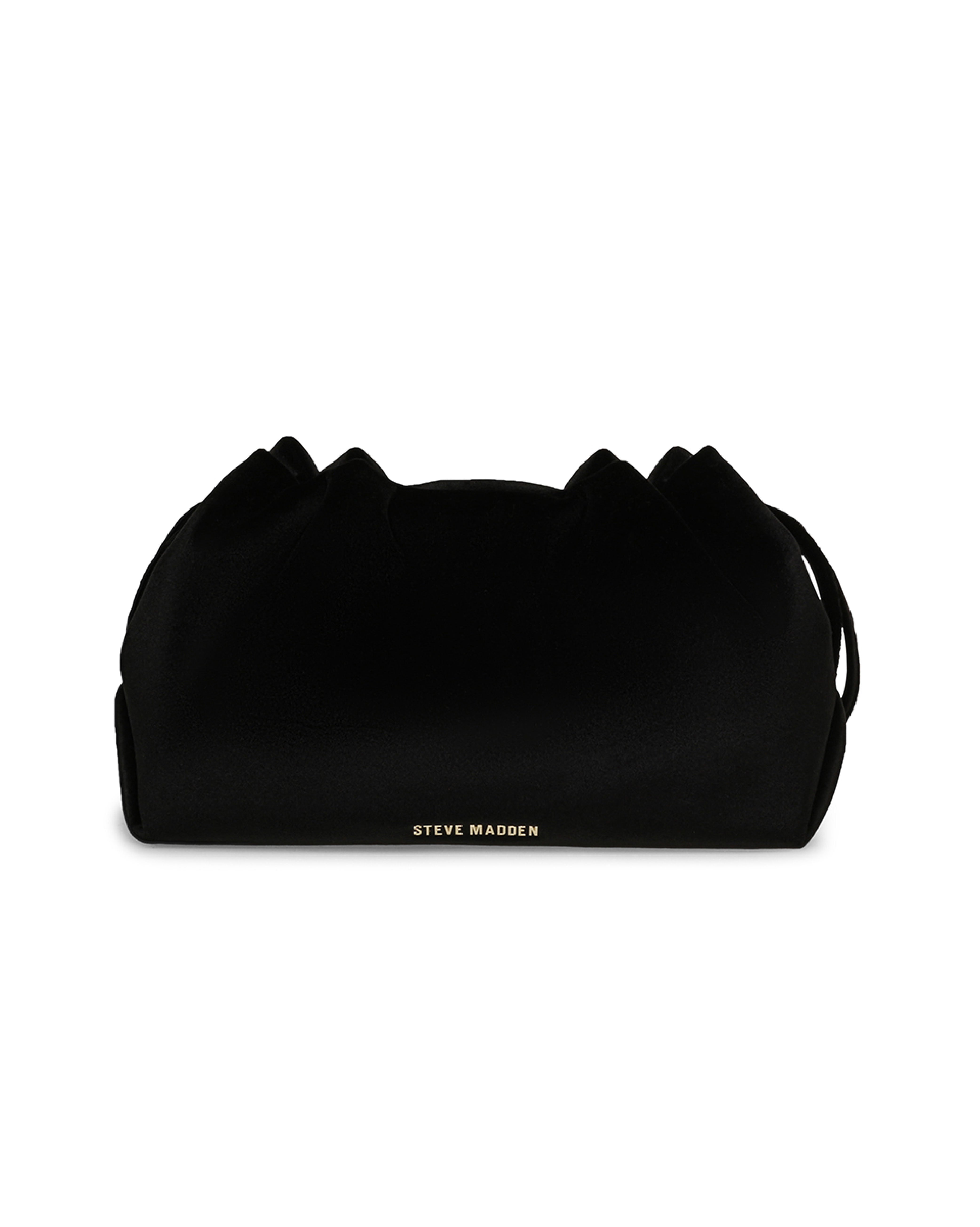 BEMMYV 絨面束口雲朵包-黑色