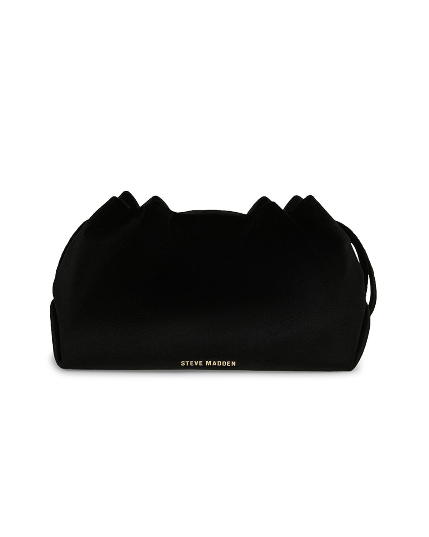 BEMMYV 絨面束口雲朵包-黑色