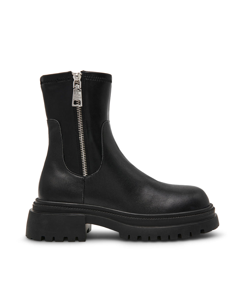 ROADMAP 率性素面厚底中筒靴-黑色