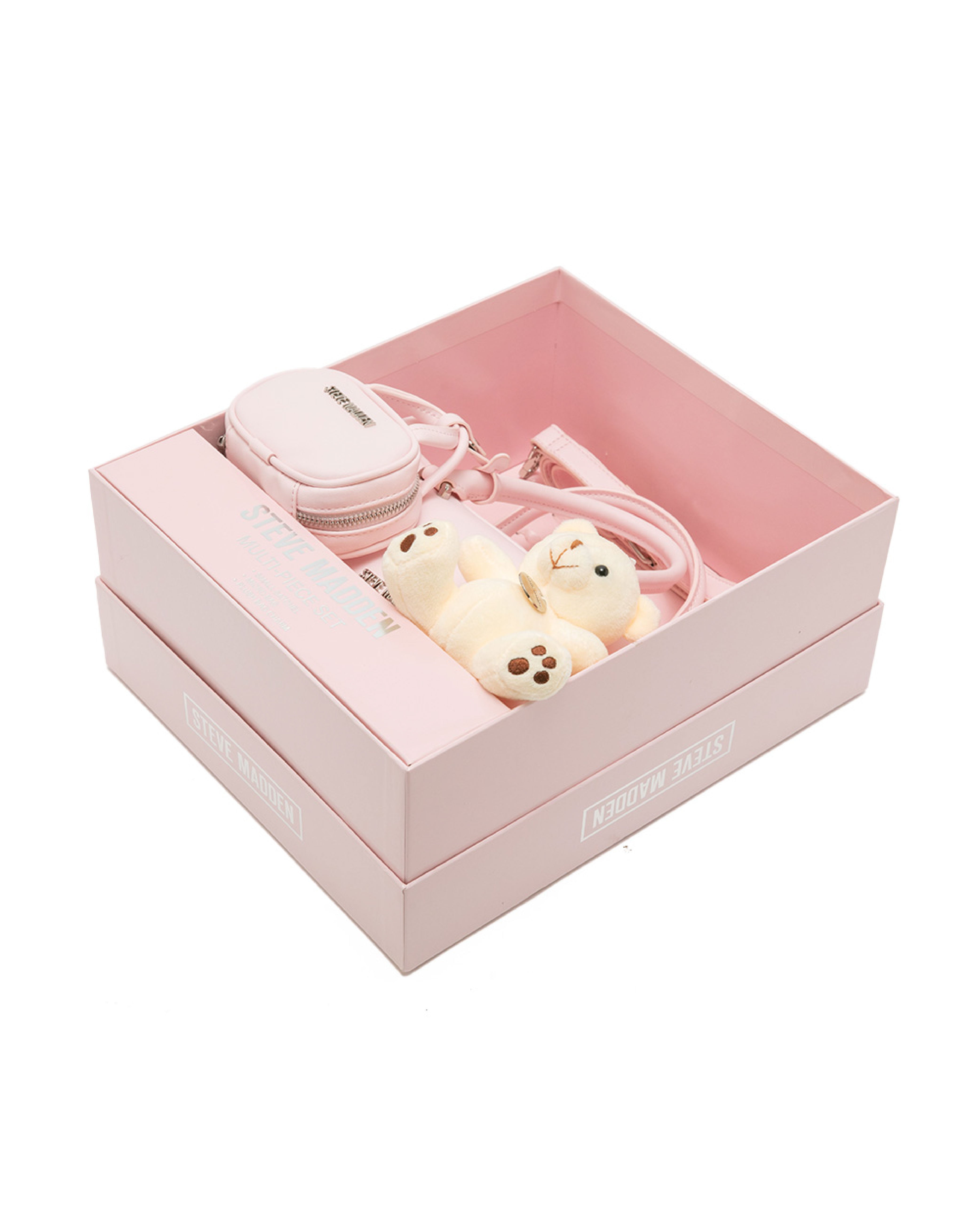 素面法棍小包三件禮盒組-粉色