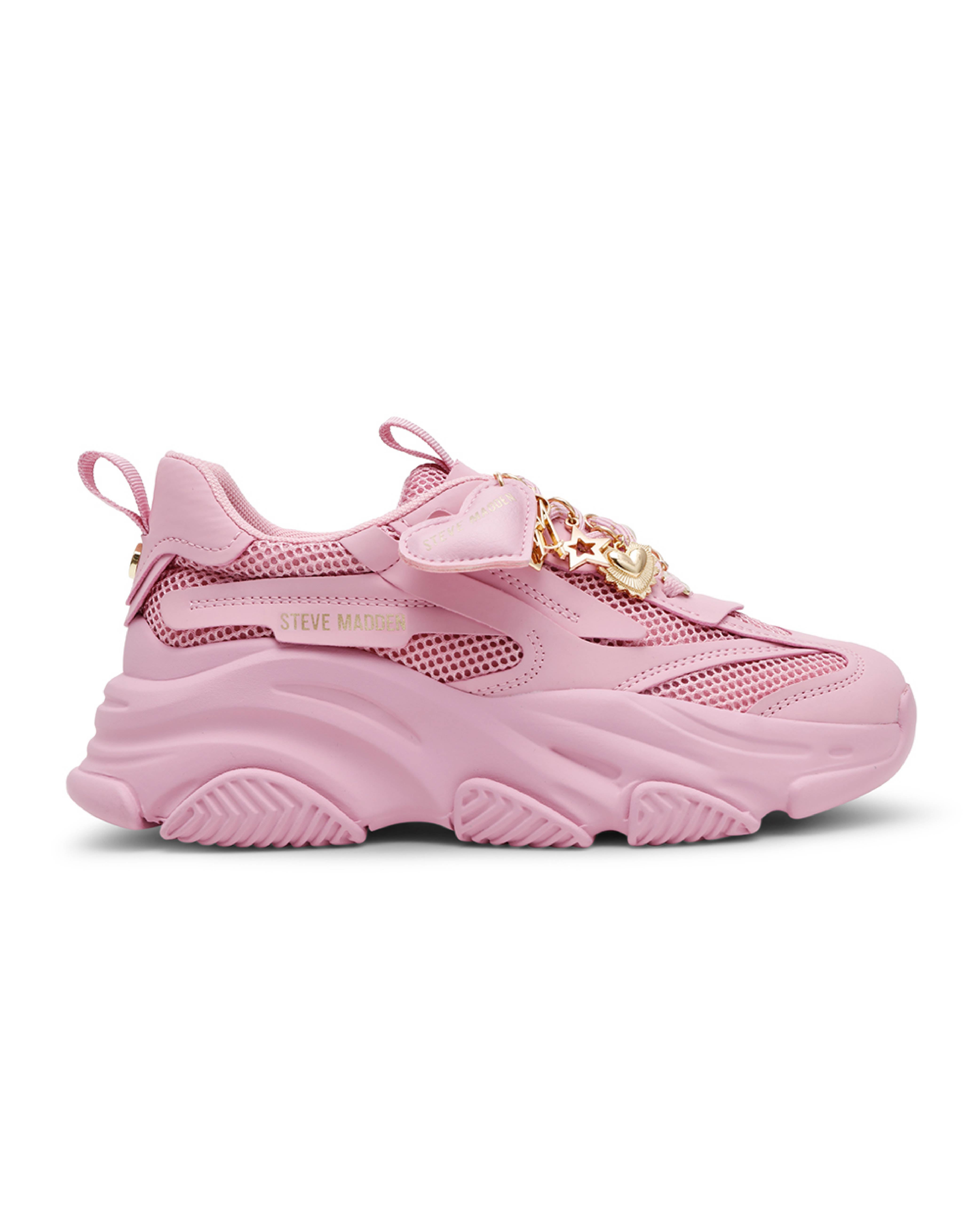 POSSESSION-H 素面多掛飾休閒鞋-粉色