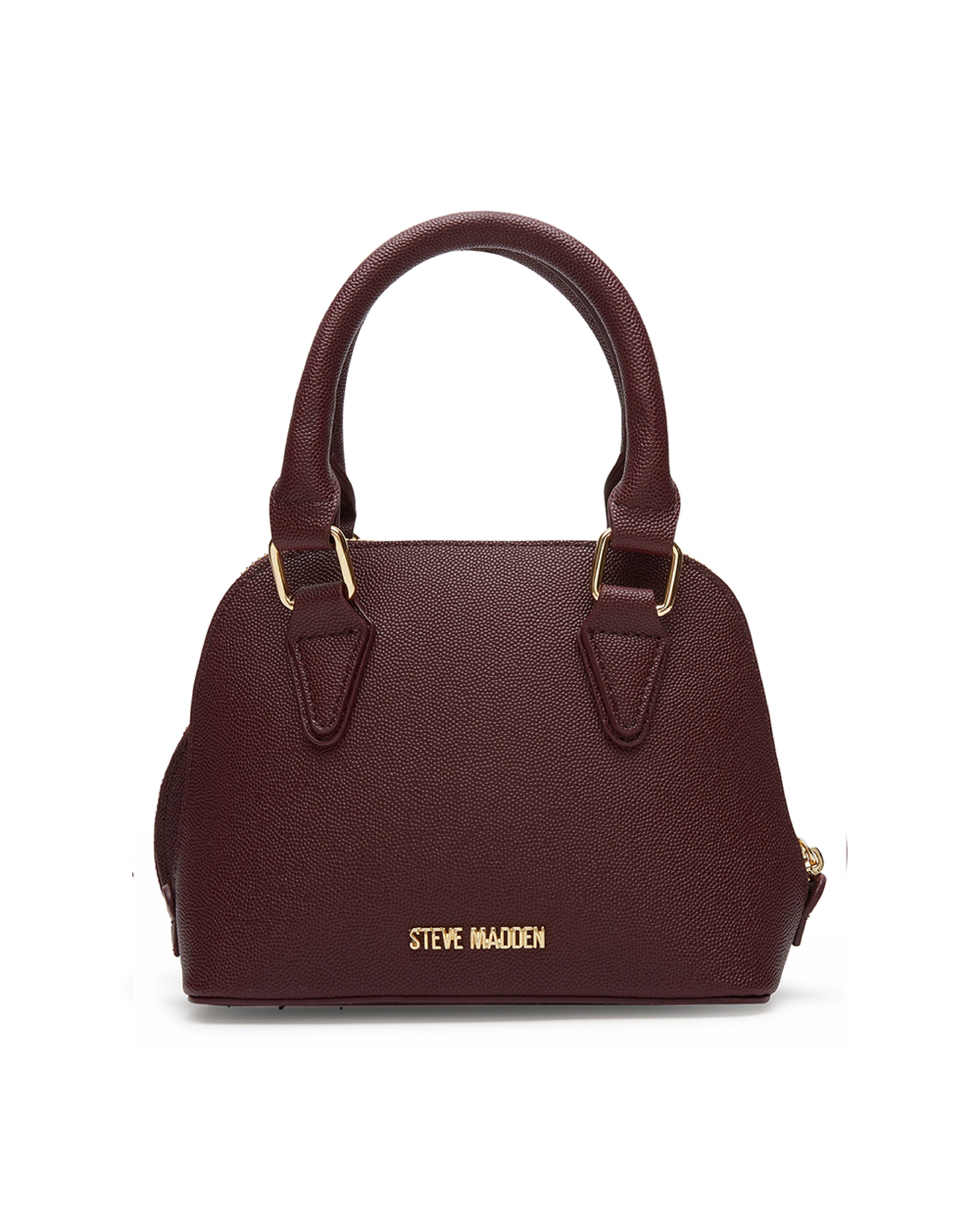 BHOPE-D 簡約素面大開口兩用小包-酒紅色