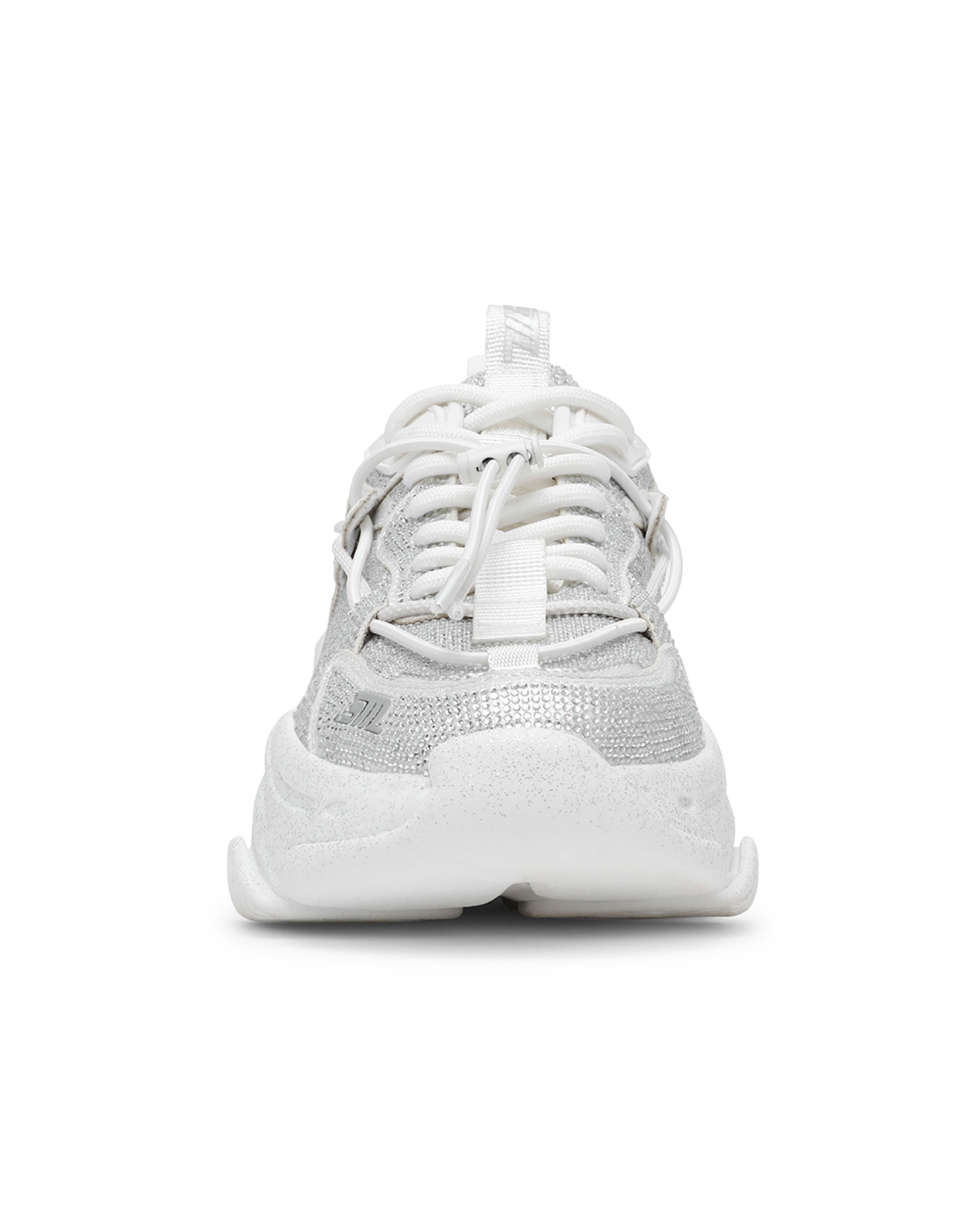 VAULT 2R 奢華閃鑽抽繩厚底休閒鞋-銀色