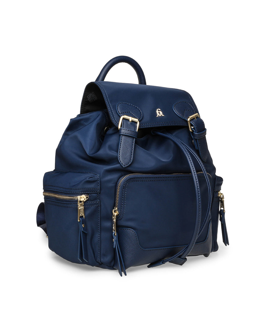 【線上獨家款】BPACK 軍旅素面大容量後背包-藍色