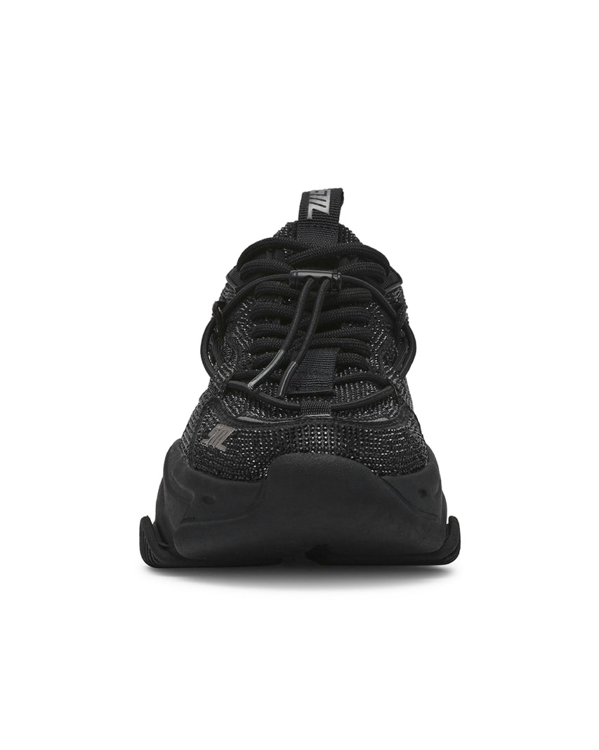 VAULT 2R 奢華閃鑽抽繩厚底休閒鞋-黑色