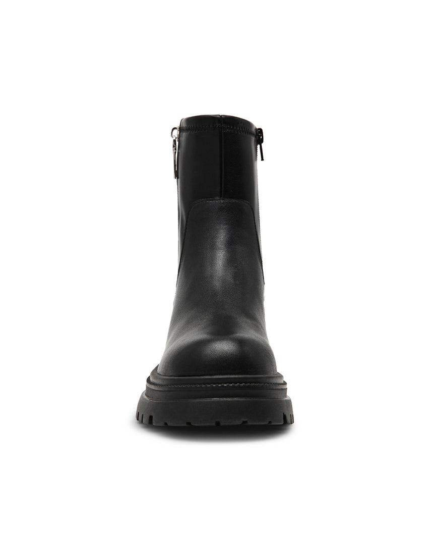 ROADMAP 率性素面厚底中筒靴-黑色