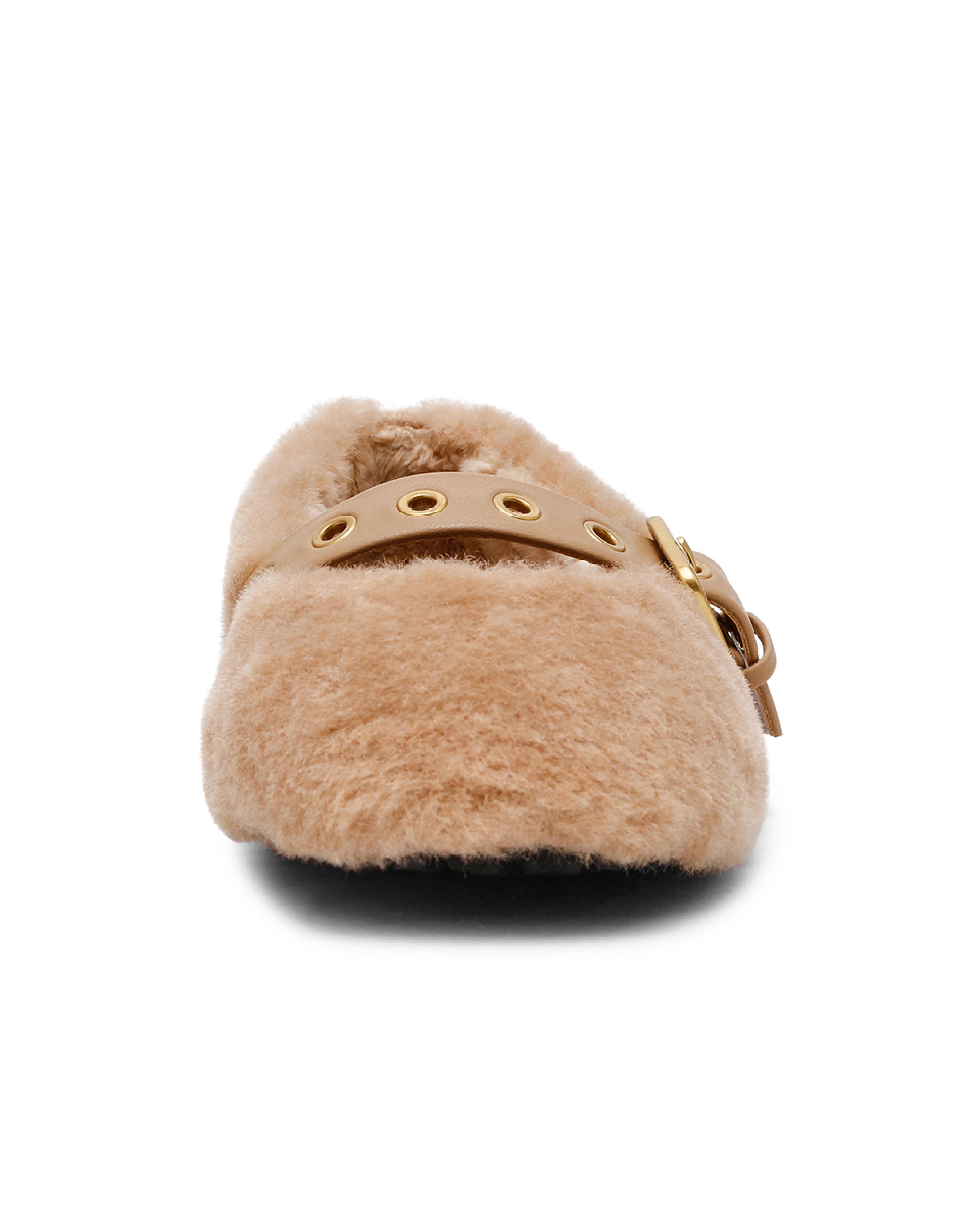 TOASTY 泰迪毛毛瑪莉珍鞋-絨棕