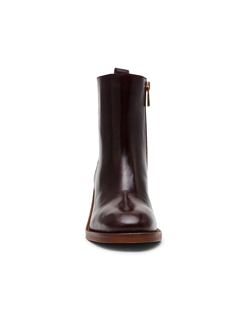 SLENDER 經典簡約素面短靴-咖啡色