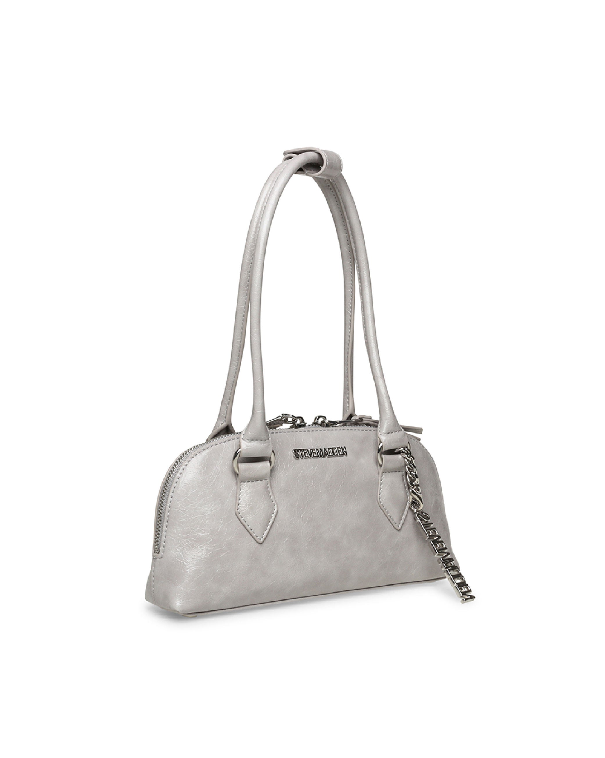 BCURTIS 簡約素面側/肩背包-灰色