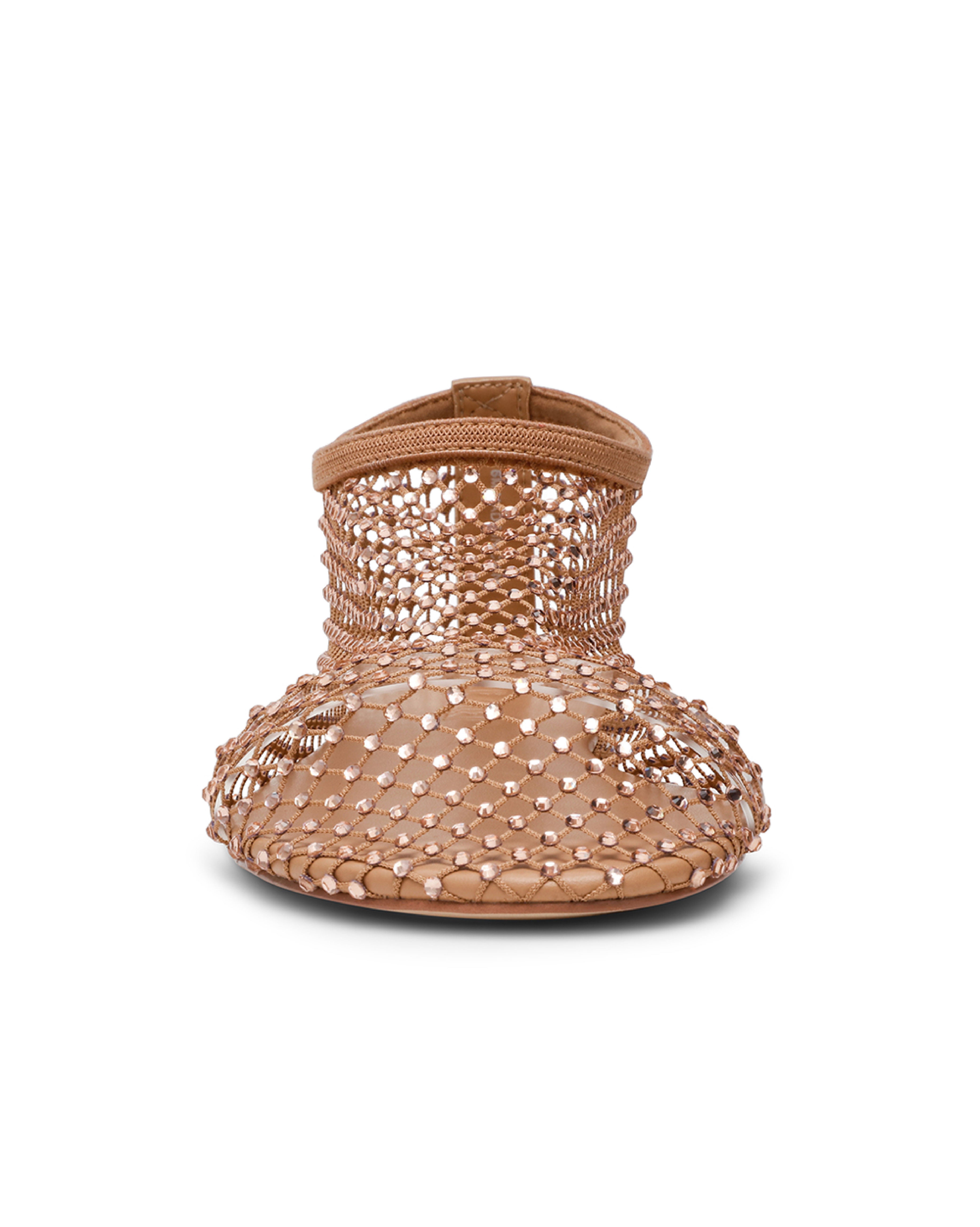 MINO-R 鑽面網格套穿平底鞋-粉色