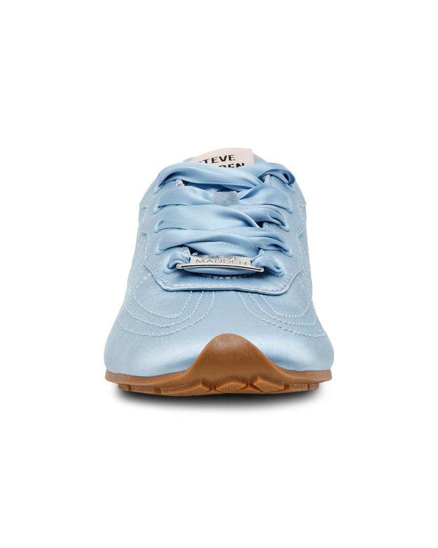 【線上獨家款】ABBI-S 芭蕾緞面綁帶休閒鞋-藍色