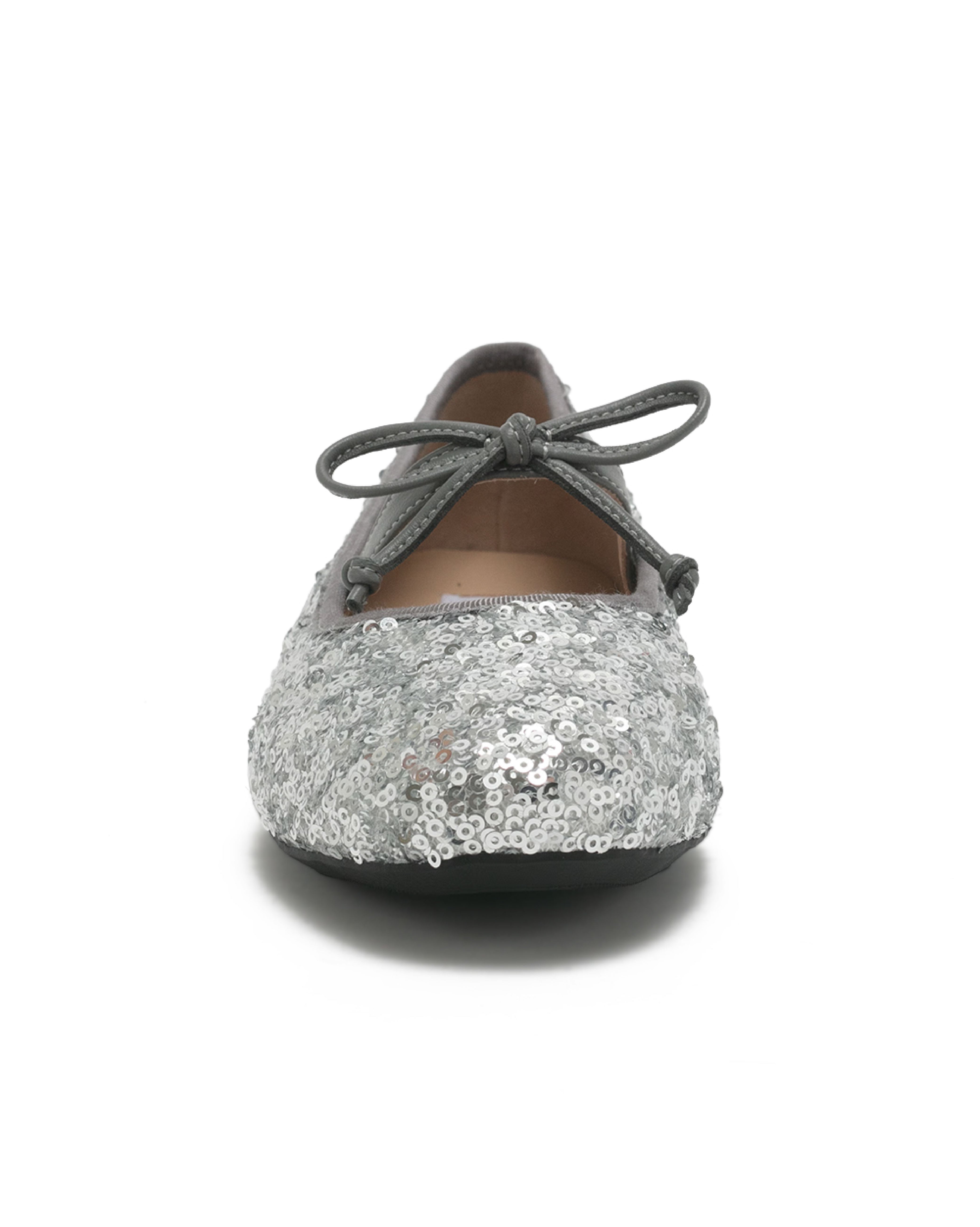 TWNYX 輕奢耀眼亮片娃娃鞋-銀色