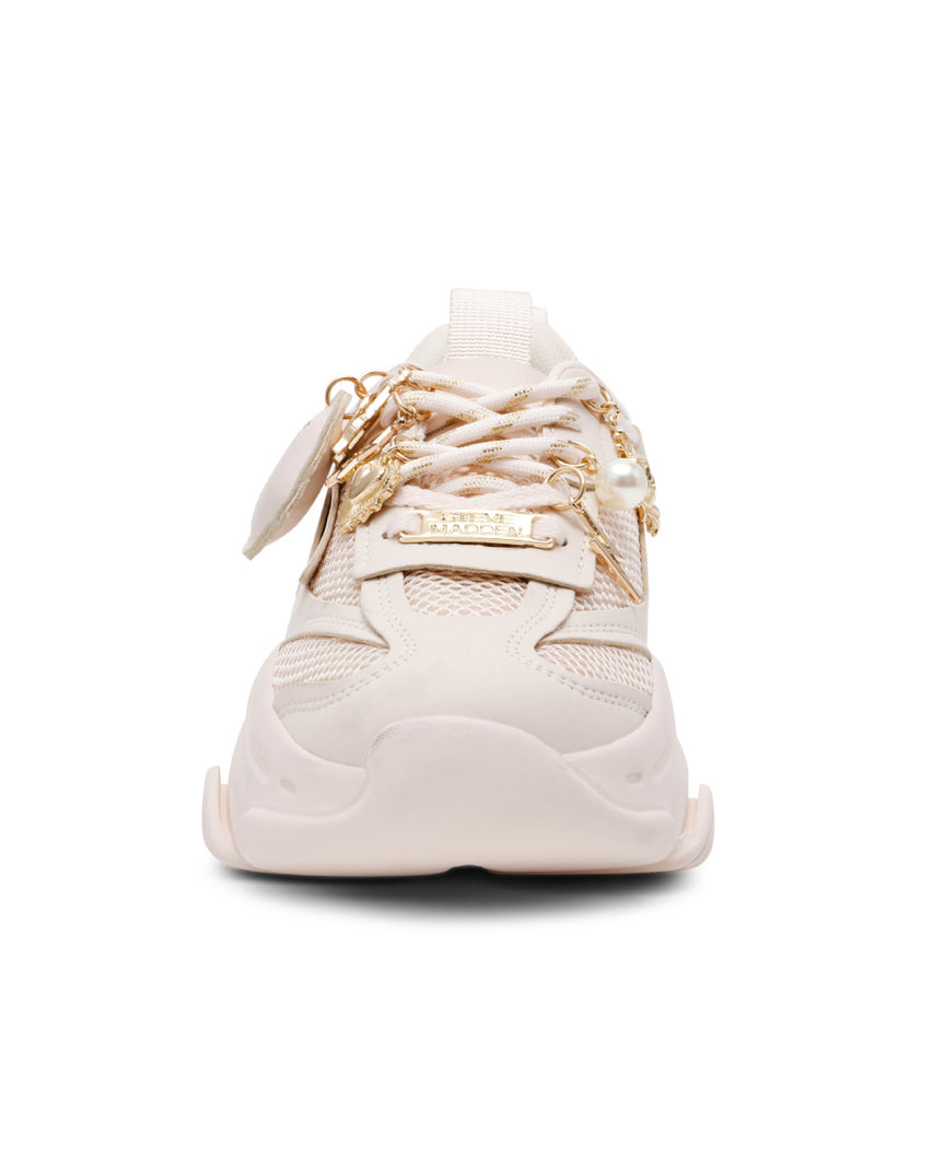 POSSESSION-H 素面多掛飾休閒鞋-白色