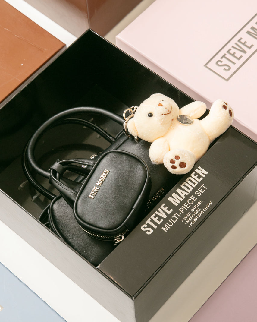 素面法棍小包三件禮盒組-黑色