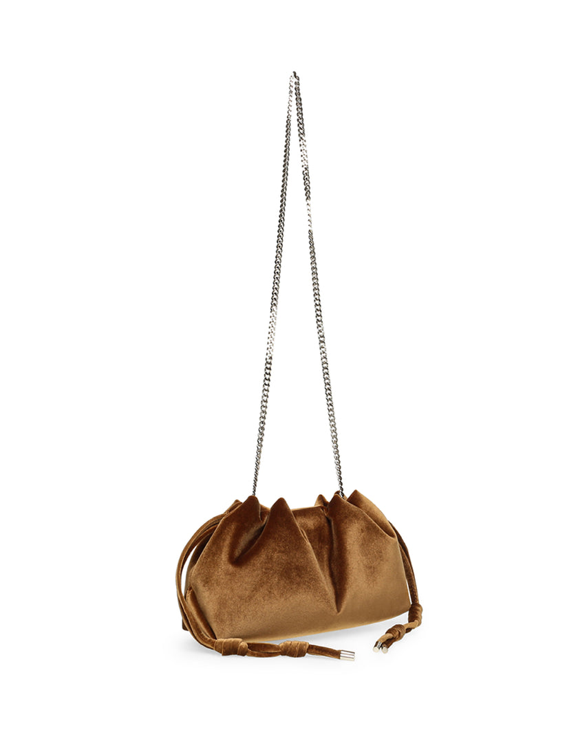 BEMMYV 絨面束口雲朵包-咖啡色