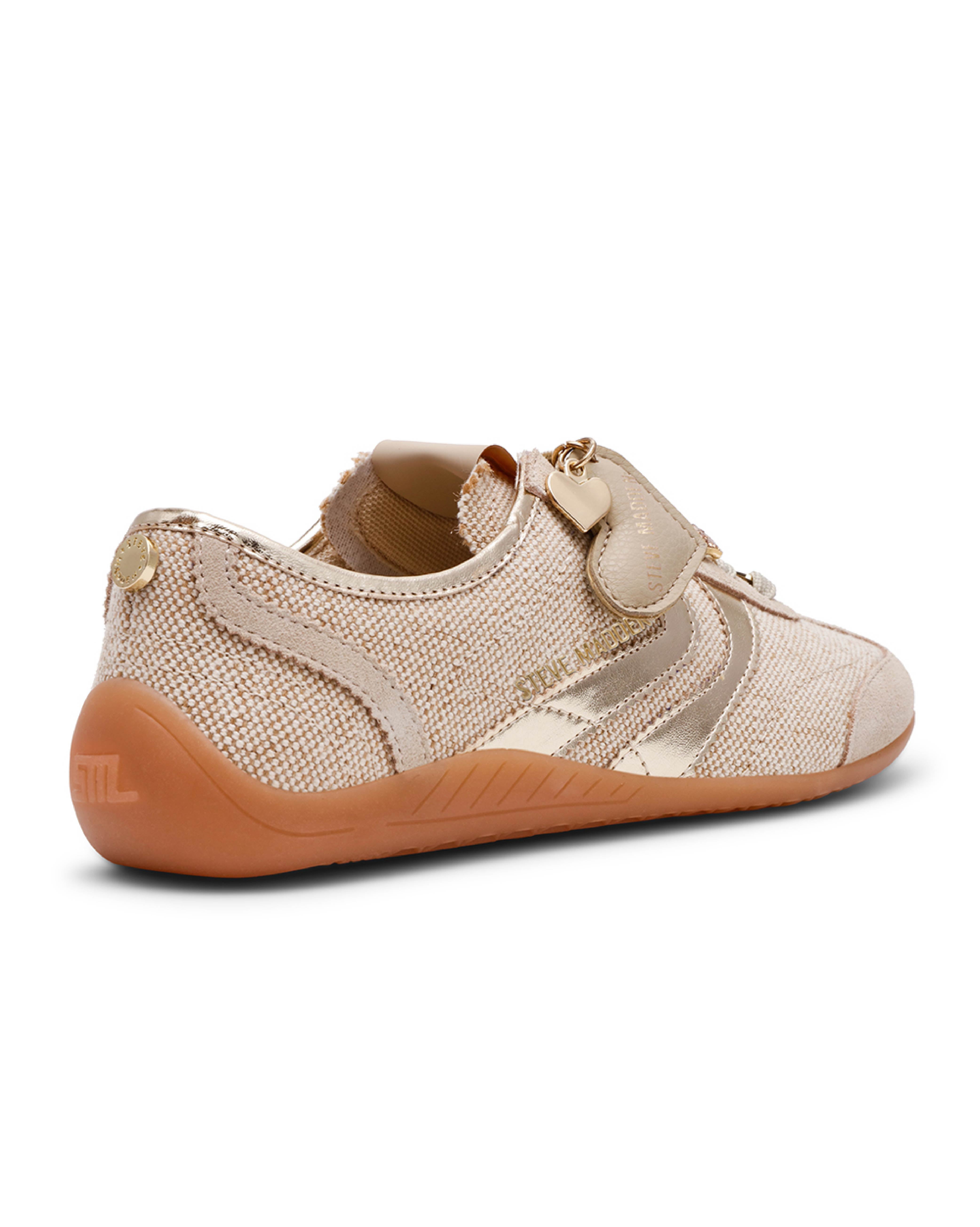 BASSETT 潮流掛飾拼接休閒鞋-棕色