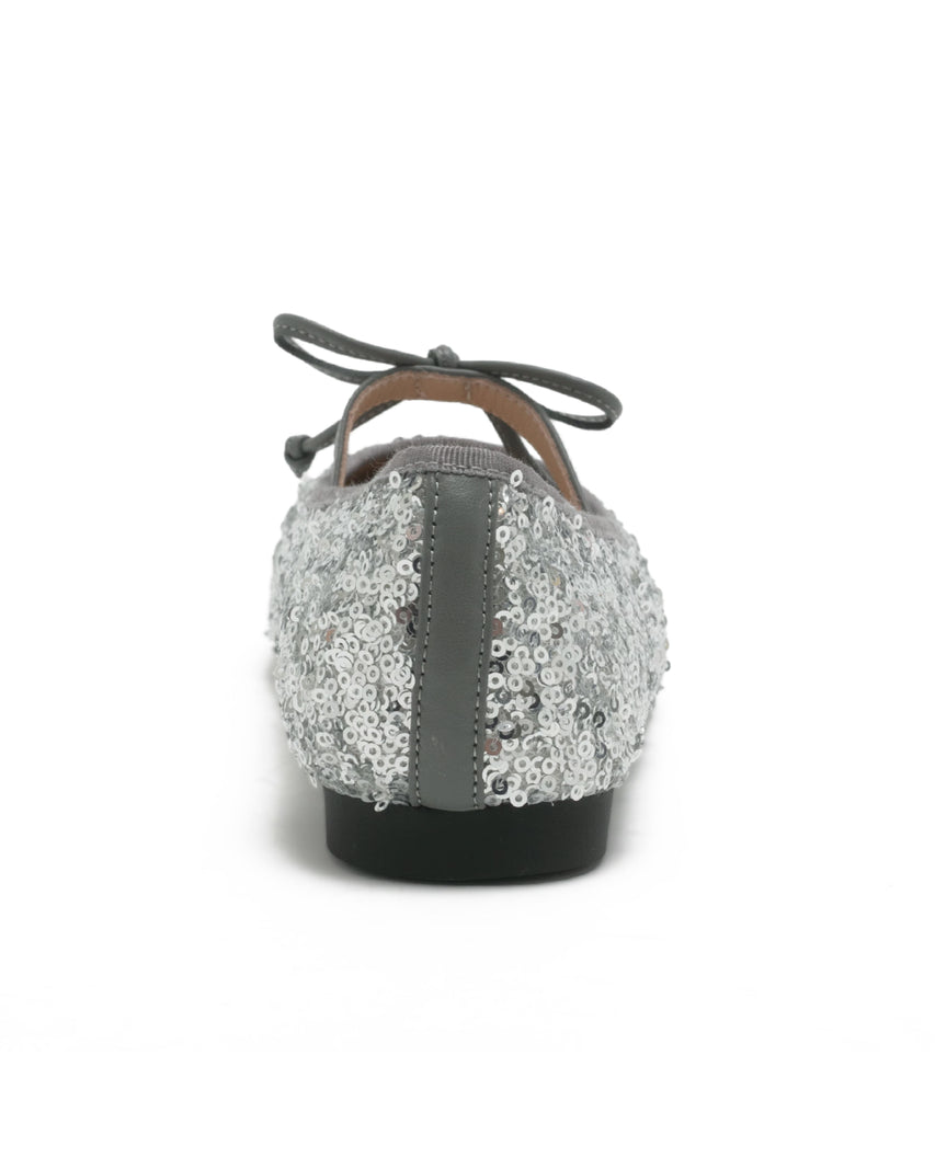 TWNYX 輕奢耀眼亮片娃娃鞋-銀色