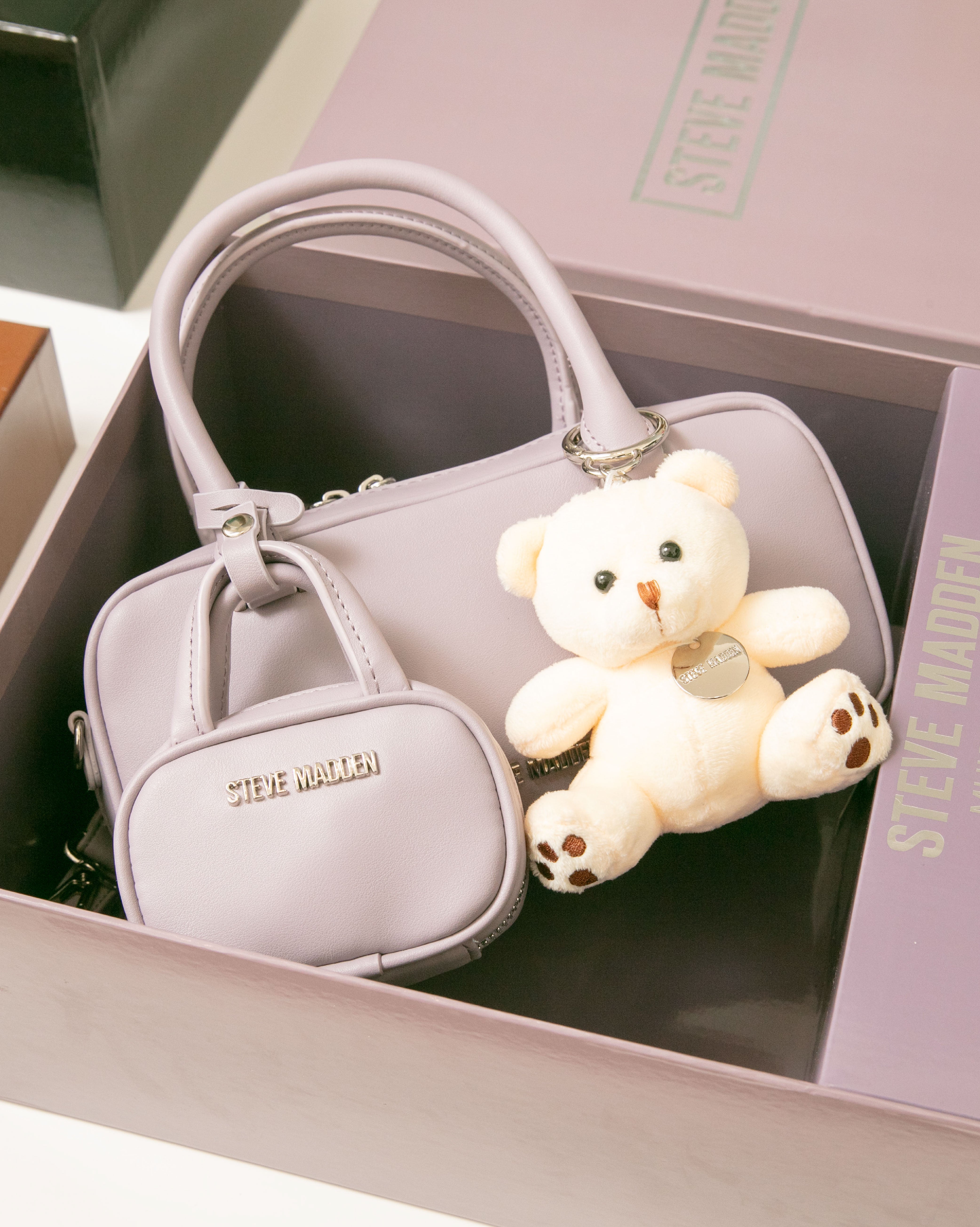 素面法棍小包三件禮盒組-紫色