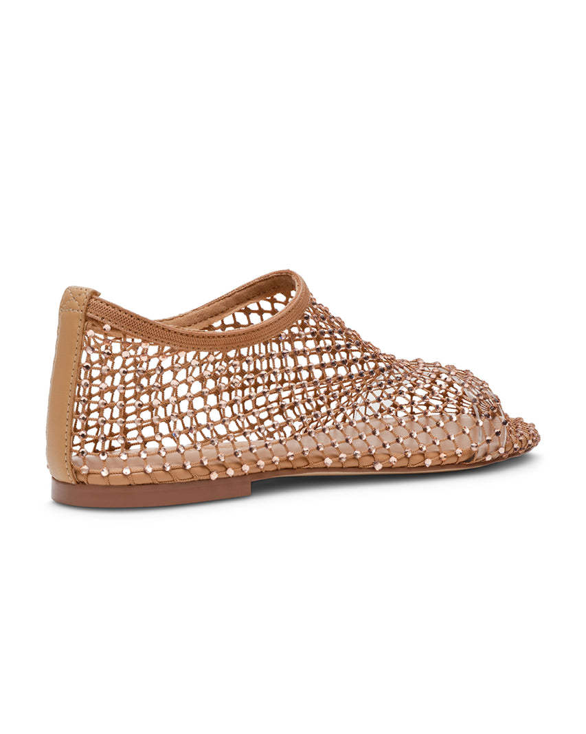 MINO-R 鑽面網格套穿平底鞋-粉色