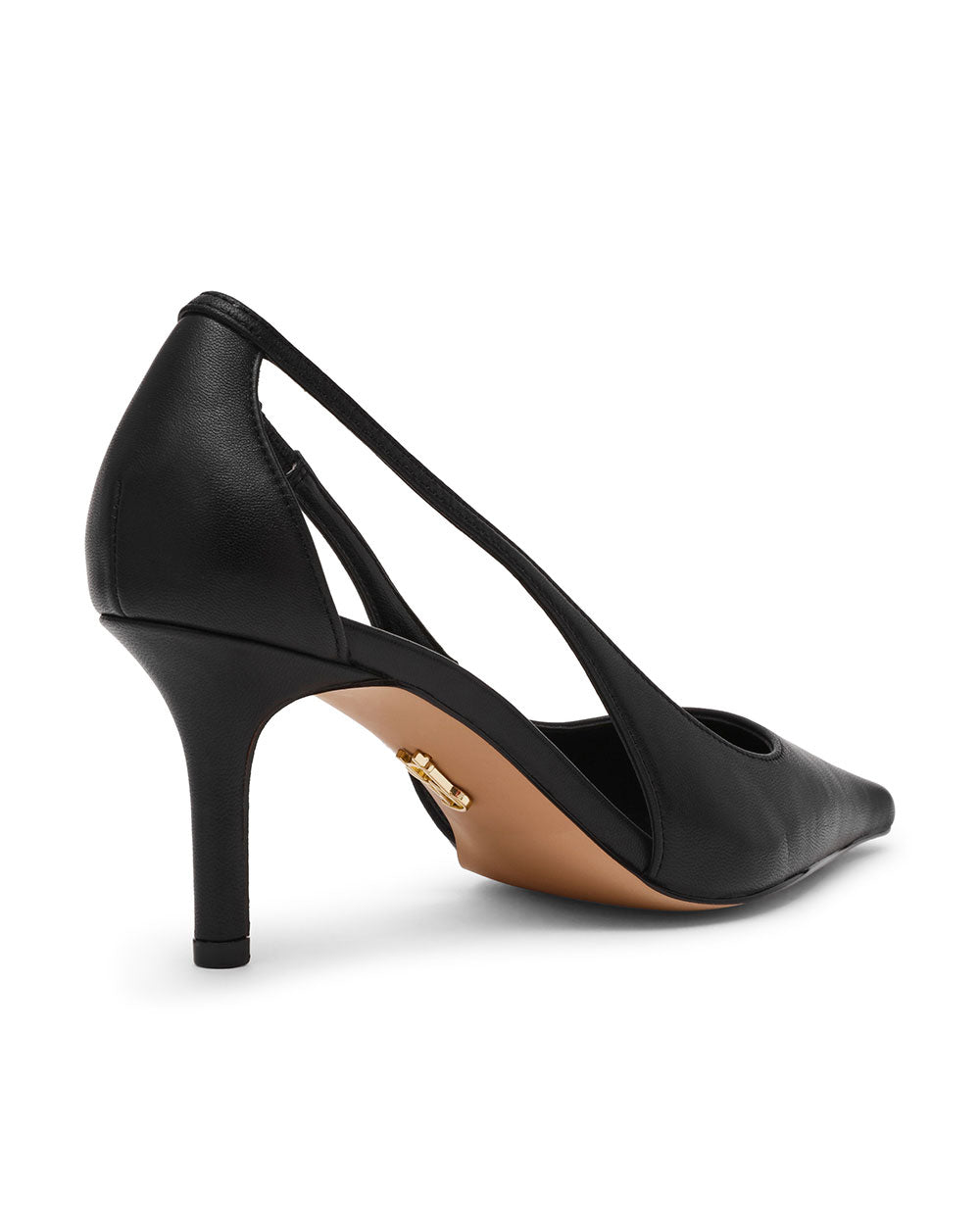 ALTRA 素面側簍空高跟鞋-黑色