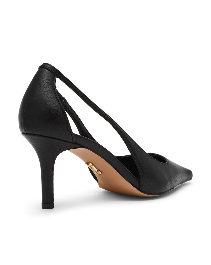 ALTRA 素面側簍空高跟鞋-黑色