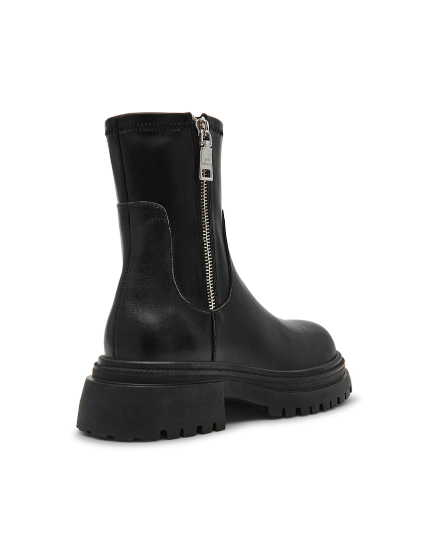 ROADMAP 率性素面厚底中筒靴-黑色