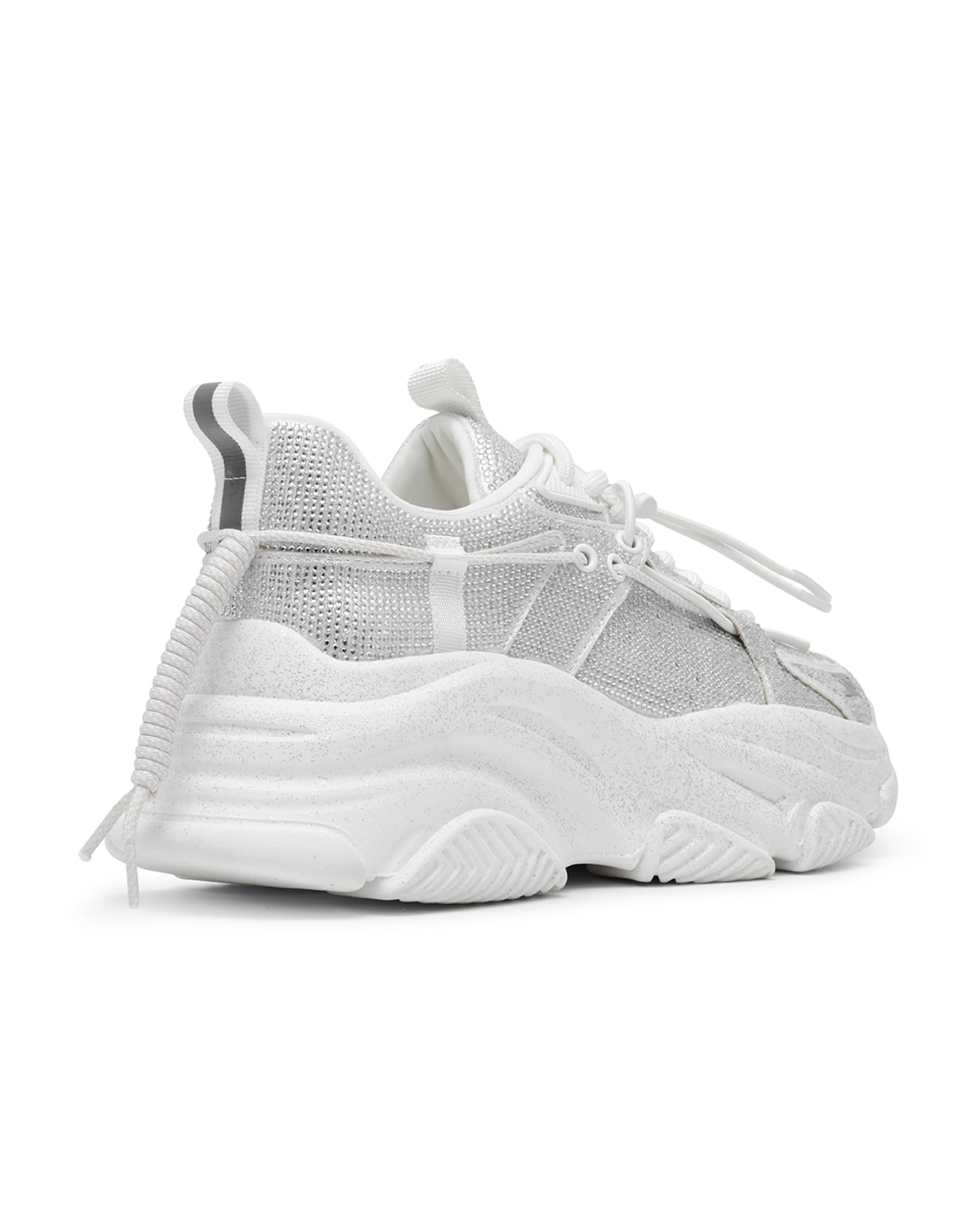 VAULT 2R 奢華閃鑽抽繩厚底休閒鞋-銀色