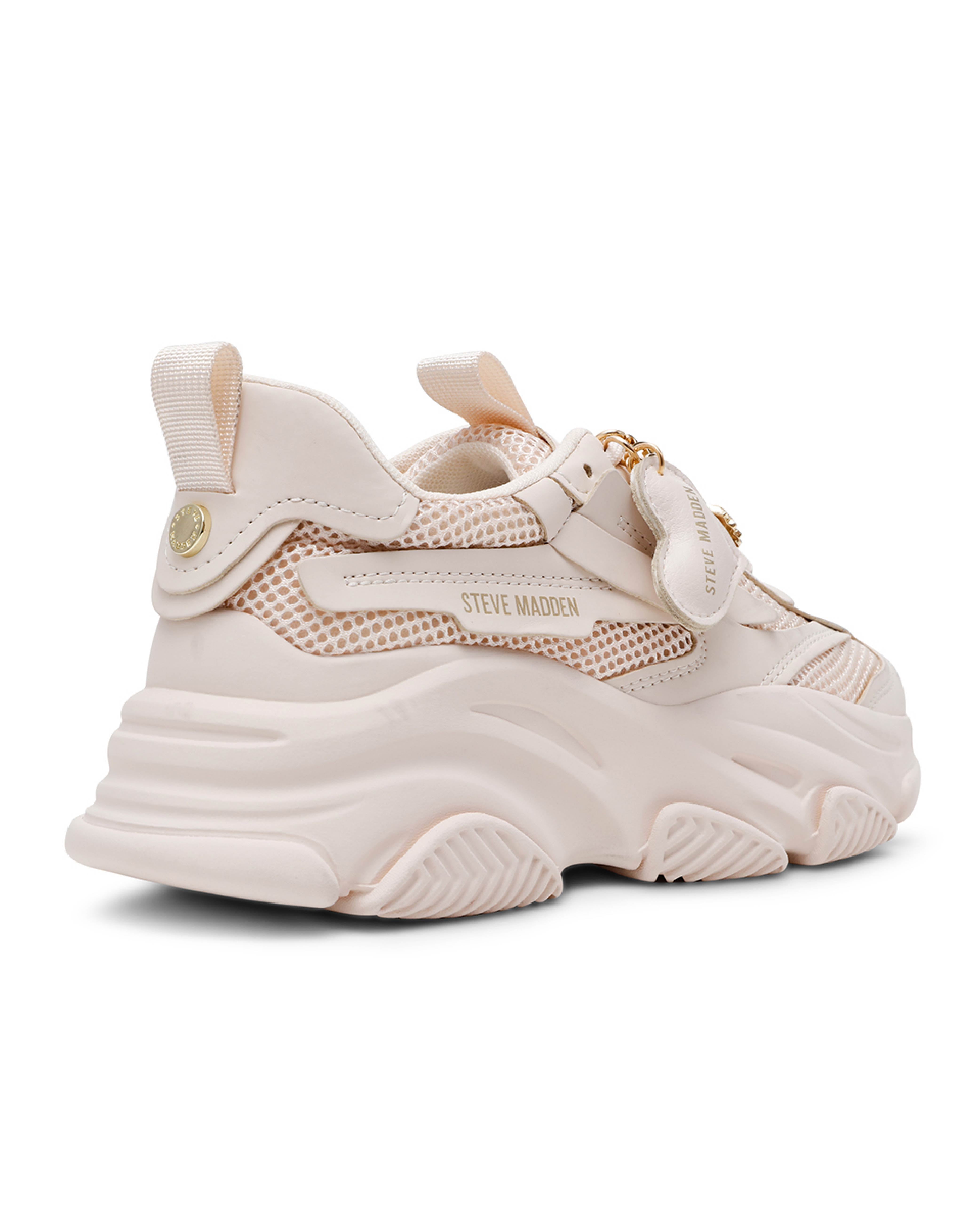 POSSESSION-H 素面多掛飾休閒鞋-白色