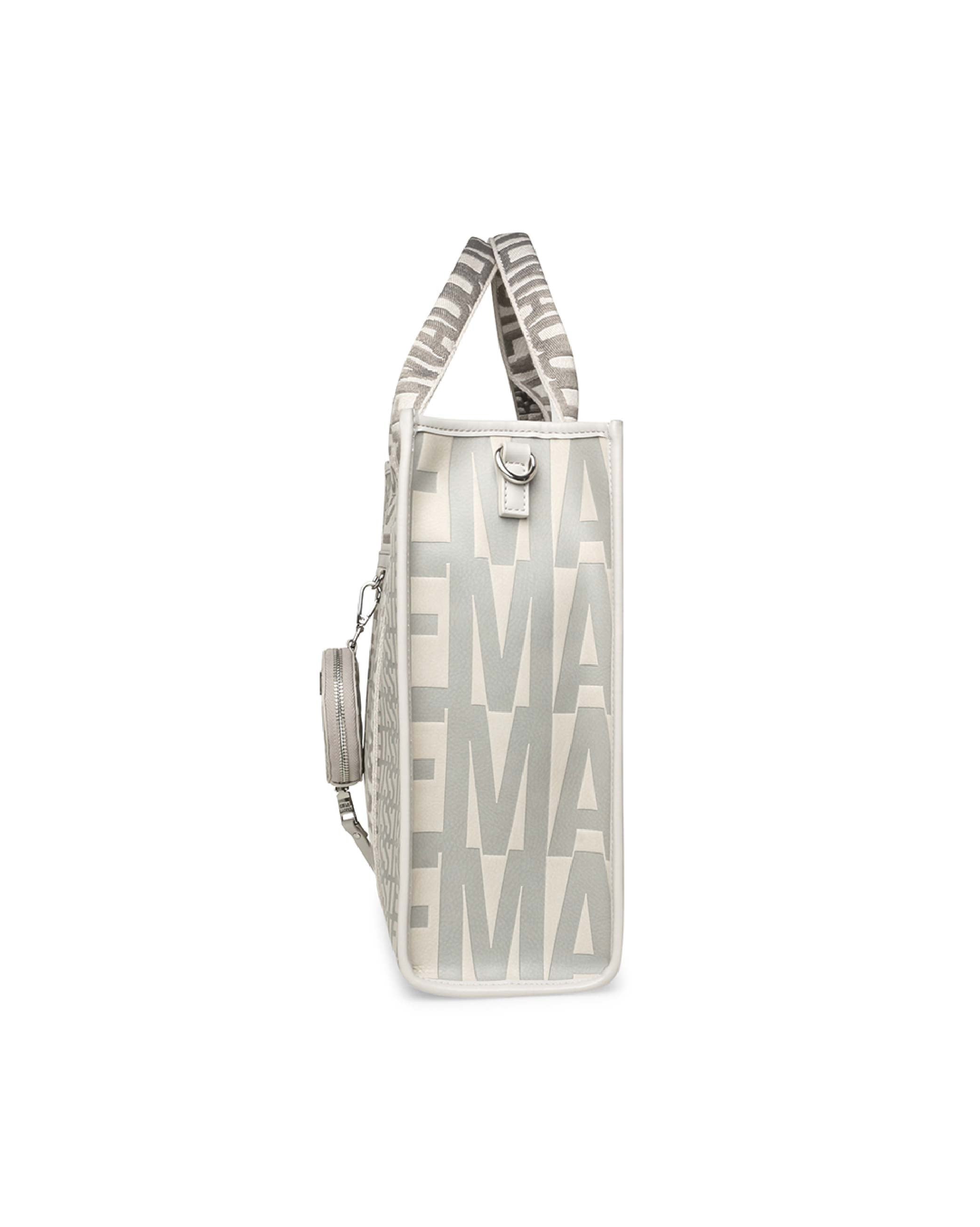 BOPTIC-E 街頭潮流滿版LOGO托特包(大)-灰色