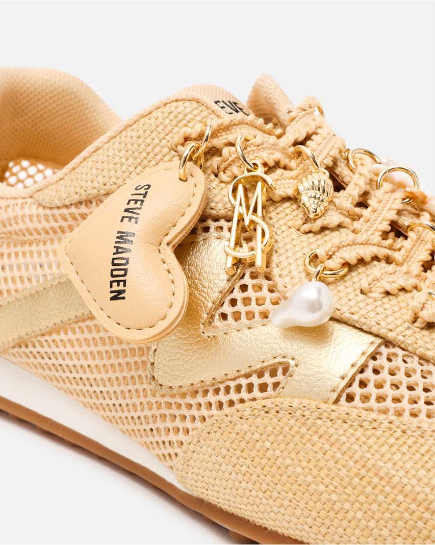 COHEART-RAF 網布拼接掛式休閒鞋-米色