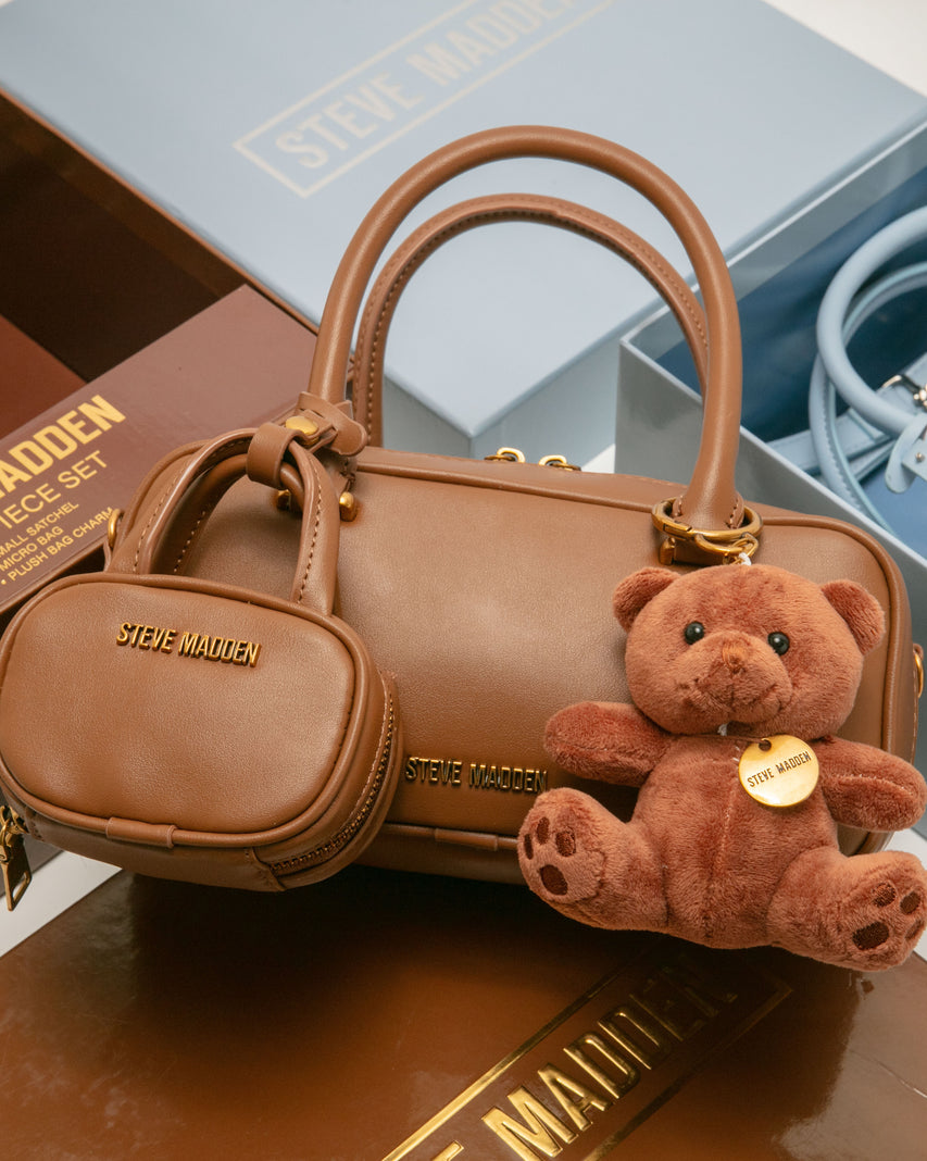 素面法棍小包三件禮盒組-咖啡色