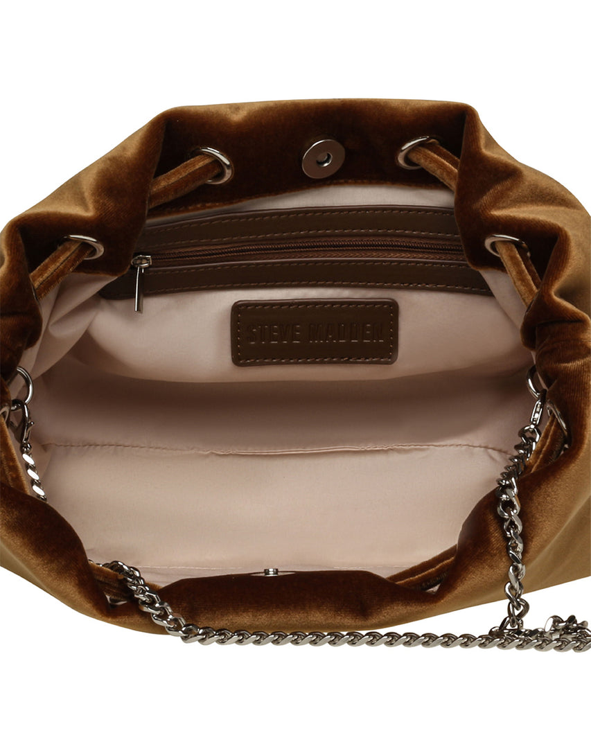 BEMMYV 絨面束口雲朵包-咖啡色