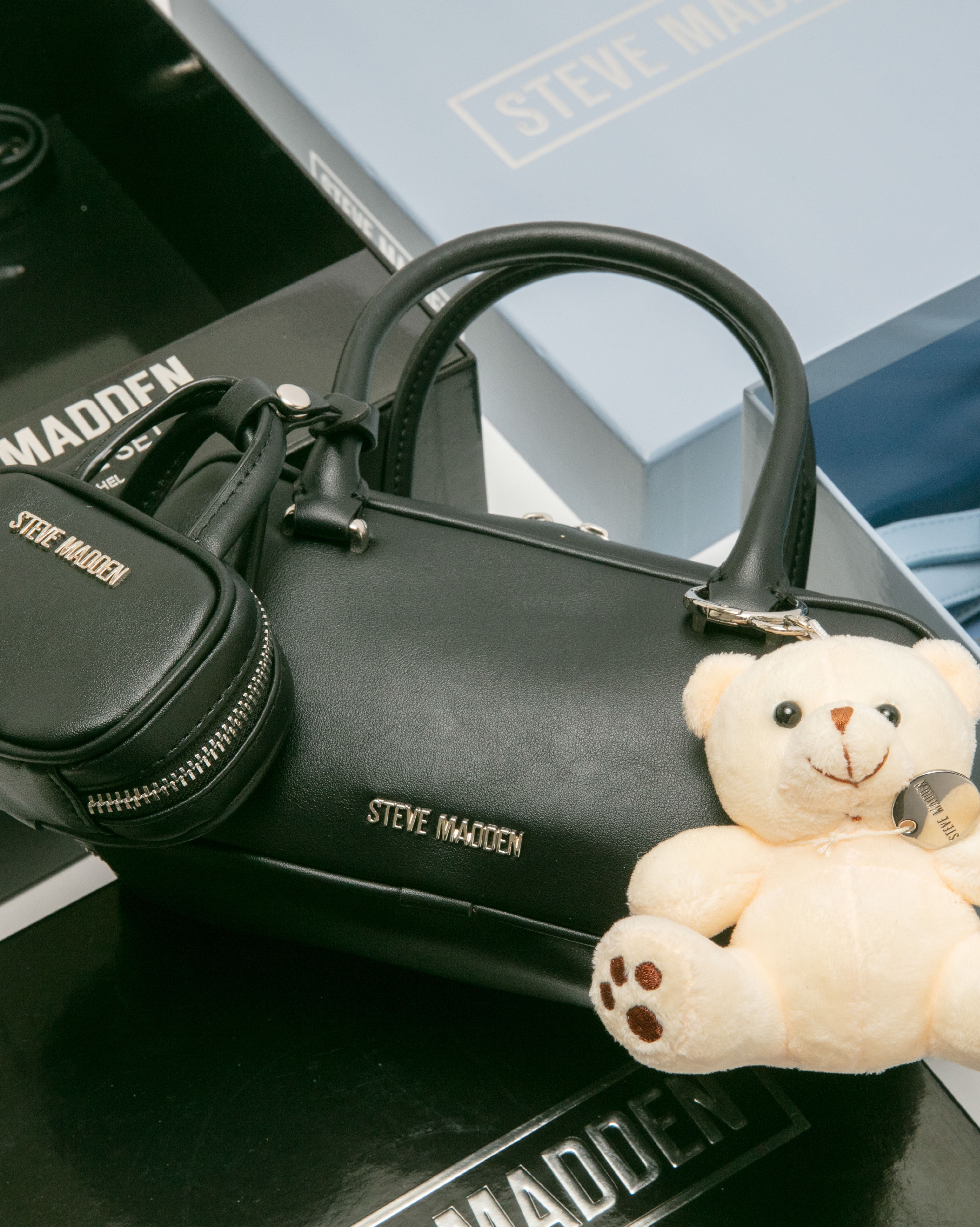 素面法棍小包三件禮盒組-黑色