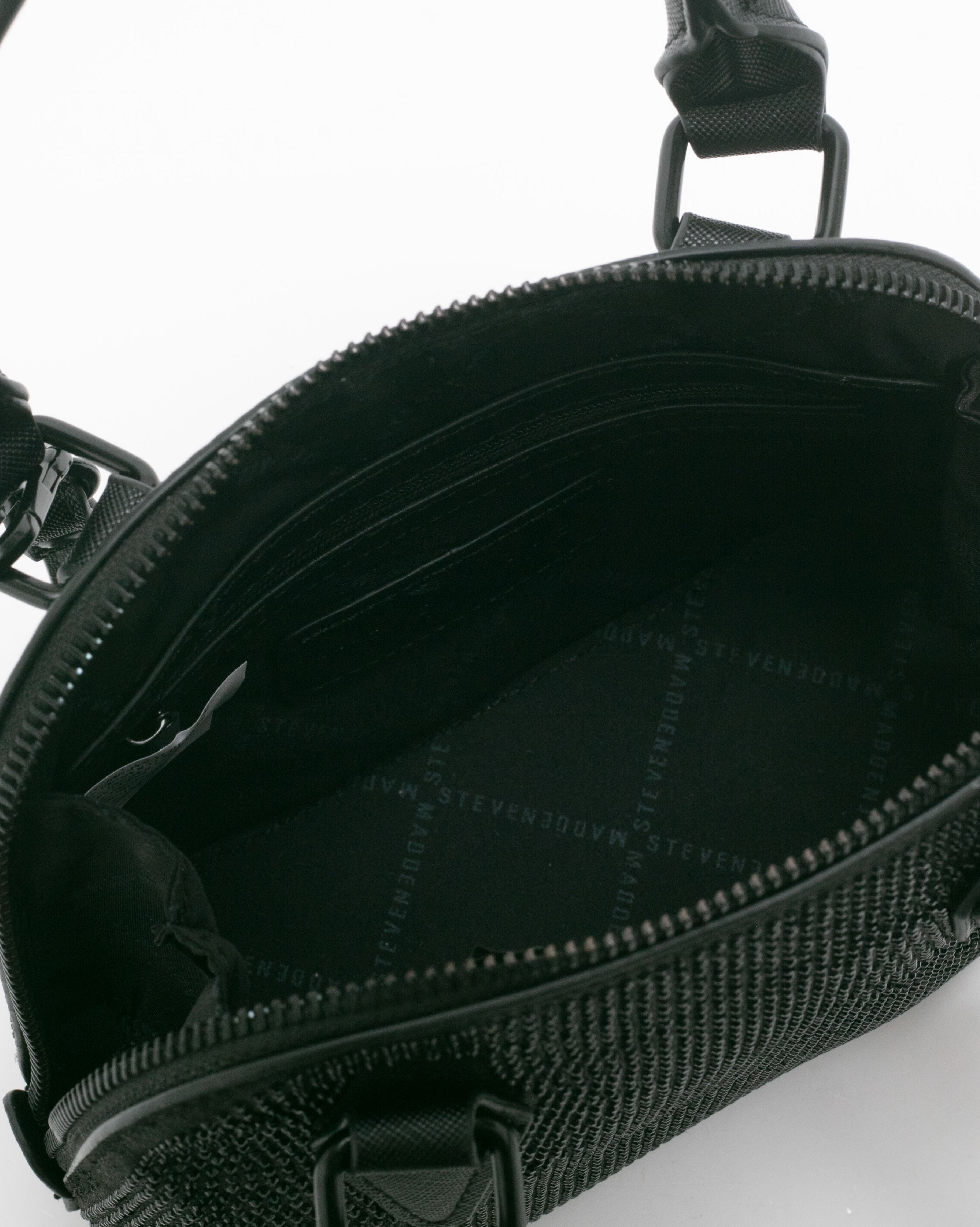 BHOPE-G 奢華閃鑽大開口兩用小包-黑色