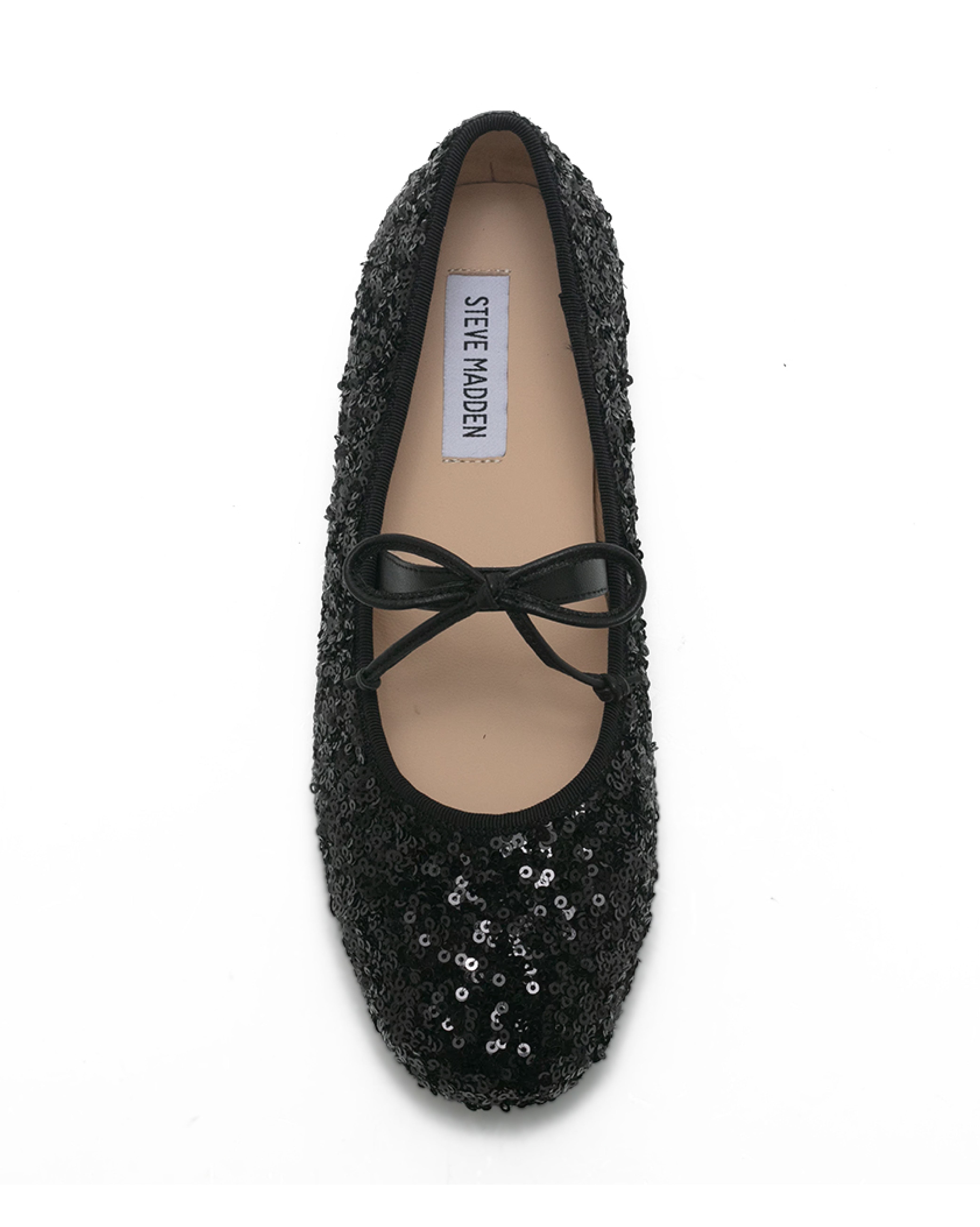 TWNYX 輕奢耀眼亮片娃娃鞋-黑色