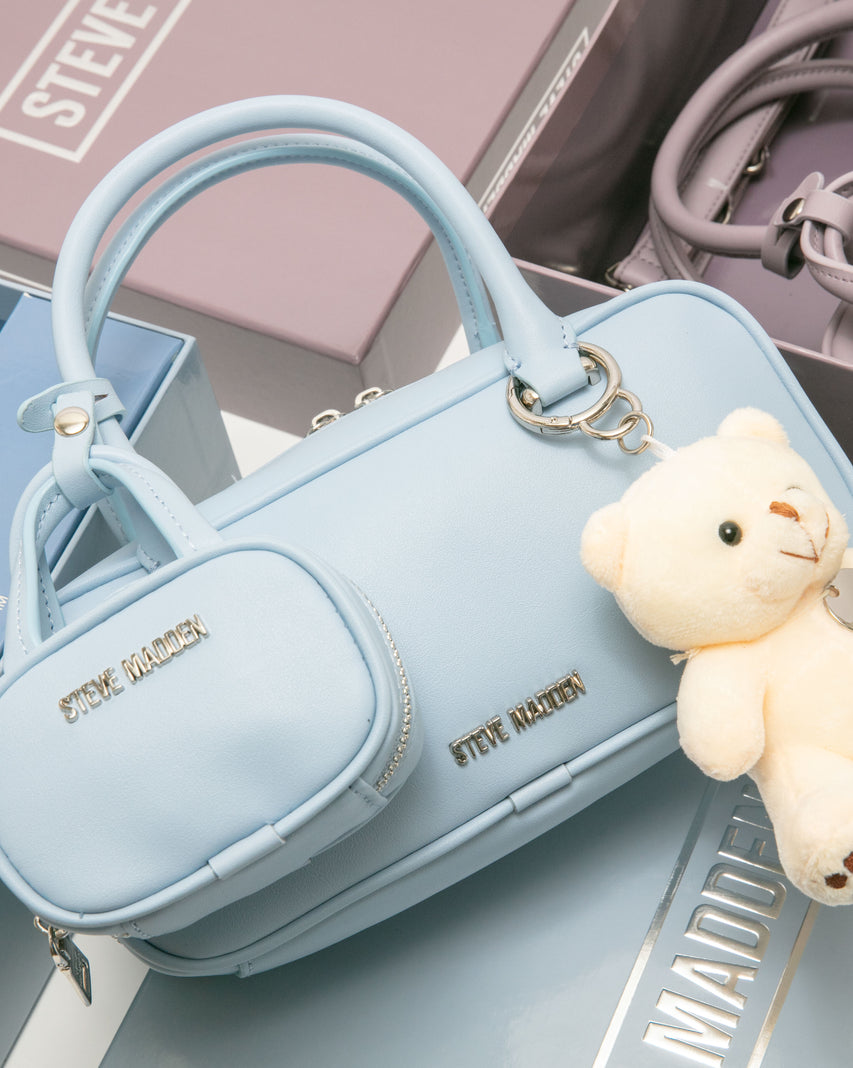 素面法棍小包三件禮盒組-藍色