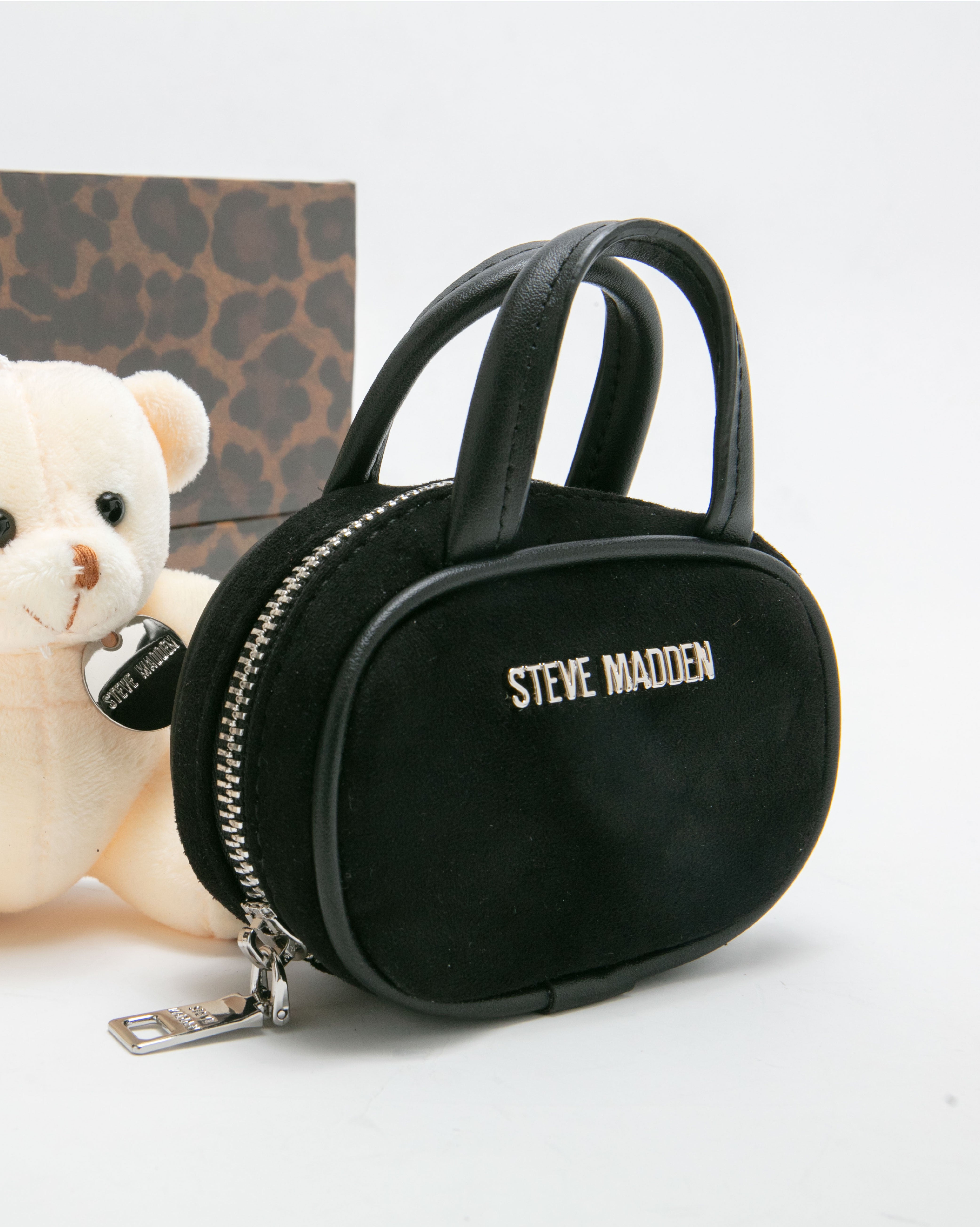 【線上獨家禮盒】麂皮法棍小包三件禮盒組-黑色