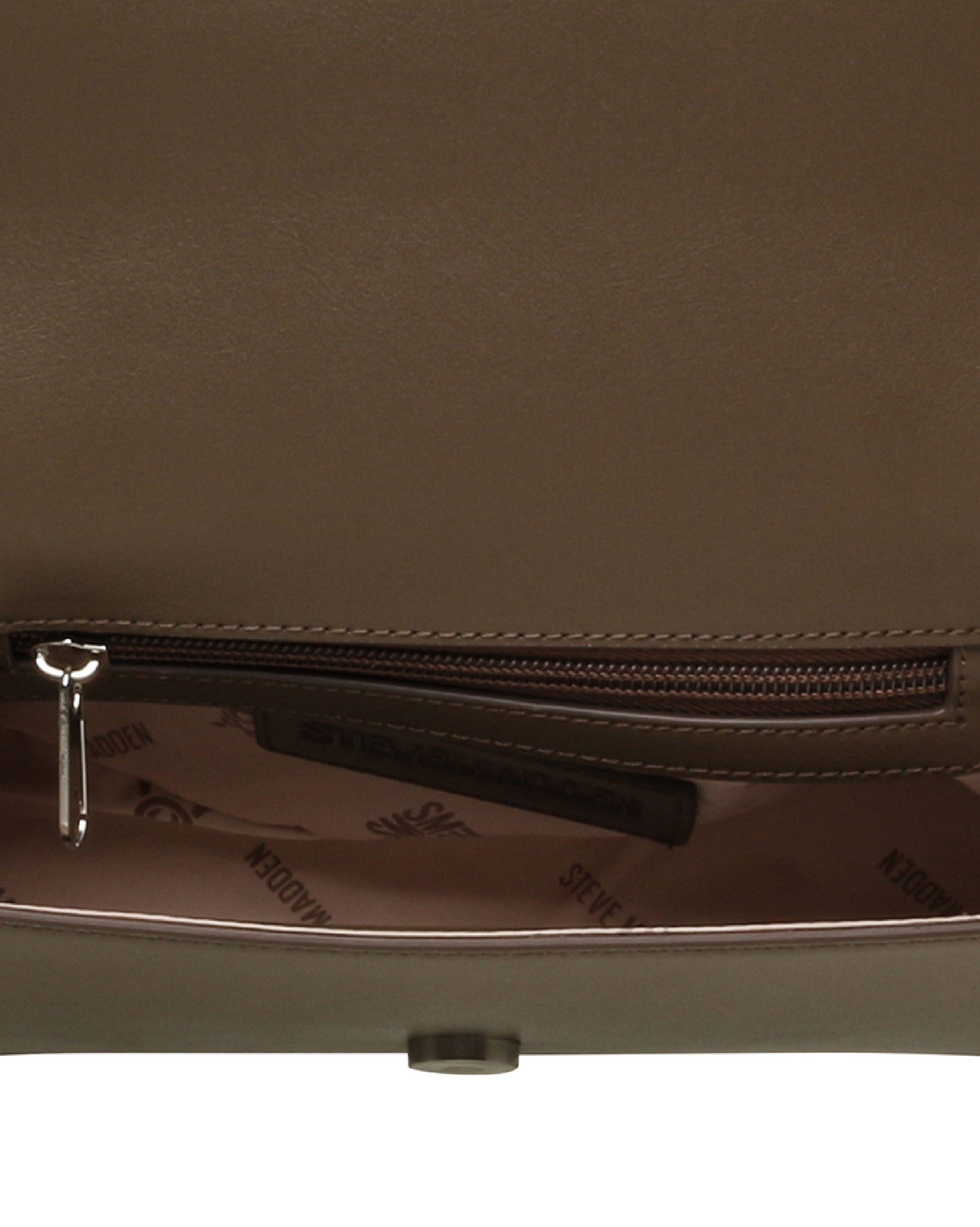 BQUILL 草編拼接翻蓋側背包-咖啡色