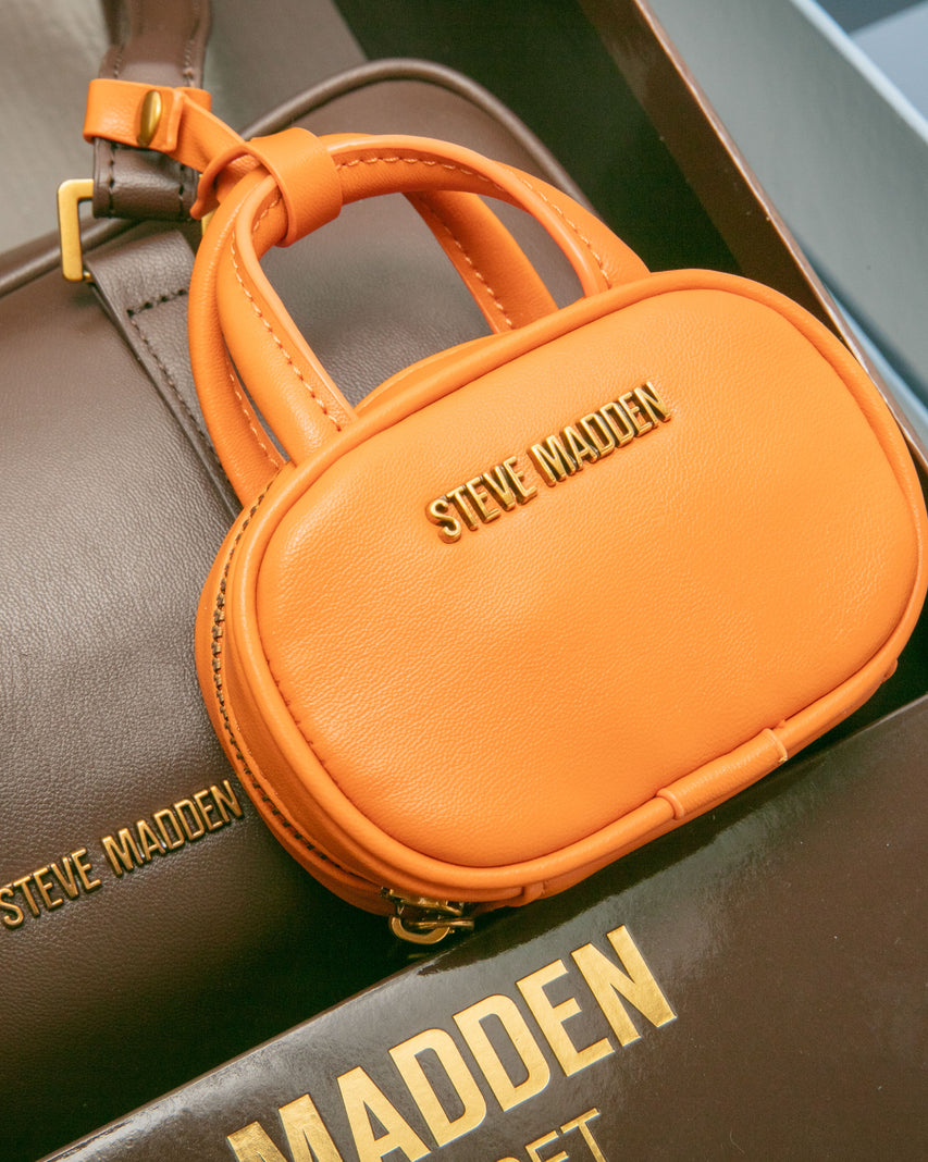 潮流撞色耳機包/法棍肩背包禮盒-咖啡色