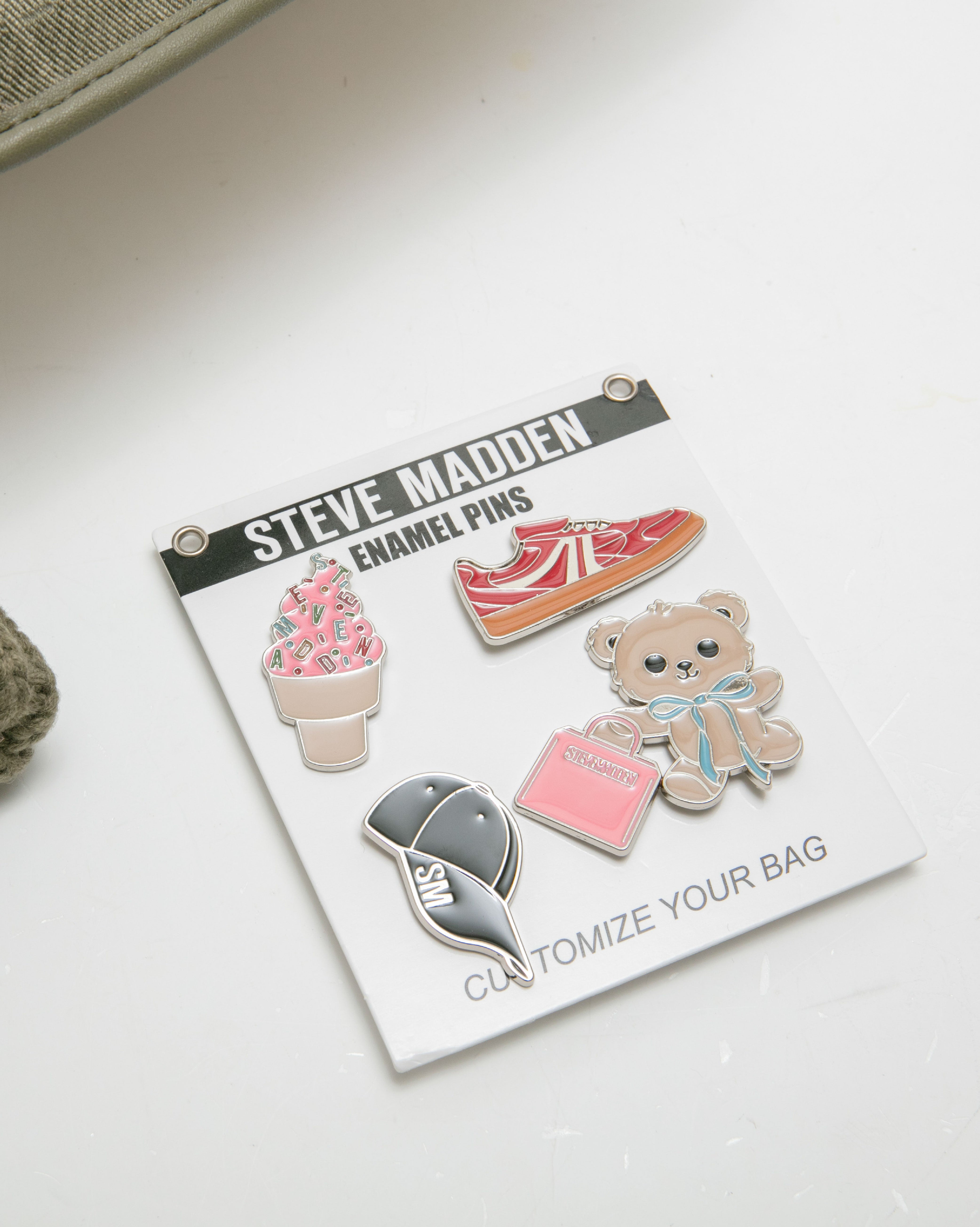 LOGO寬帶兩用包/潮流徽章毛帽禮盒-墨綠色