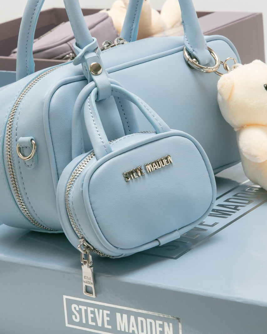 素面法棍小包三件禮盒組-藍色